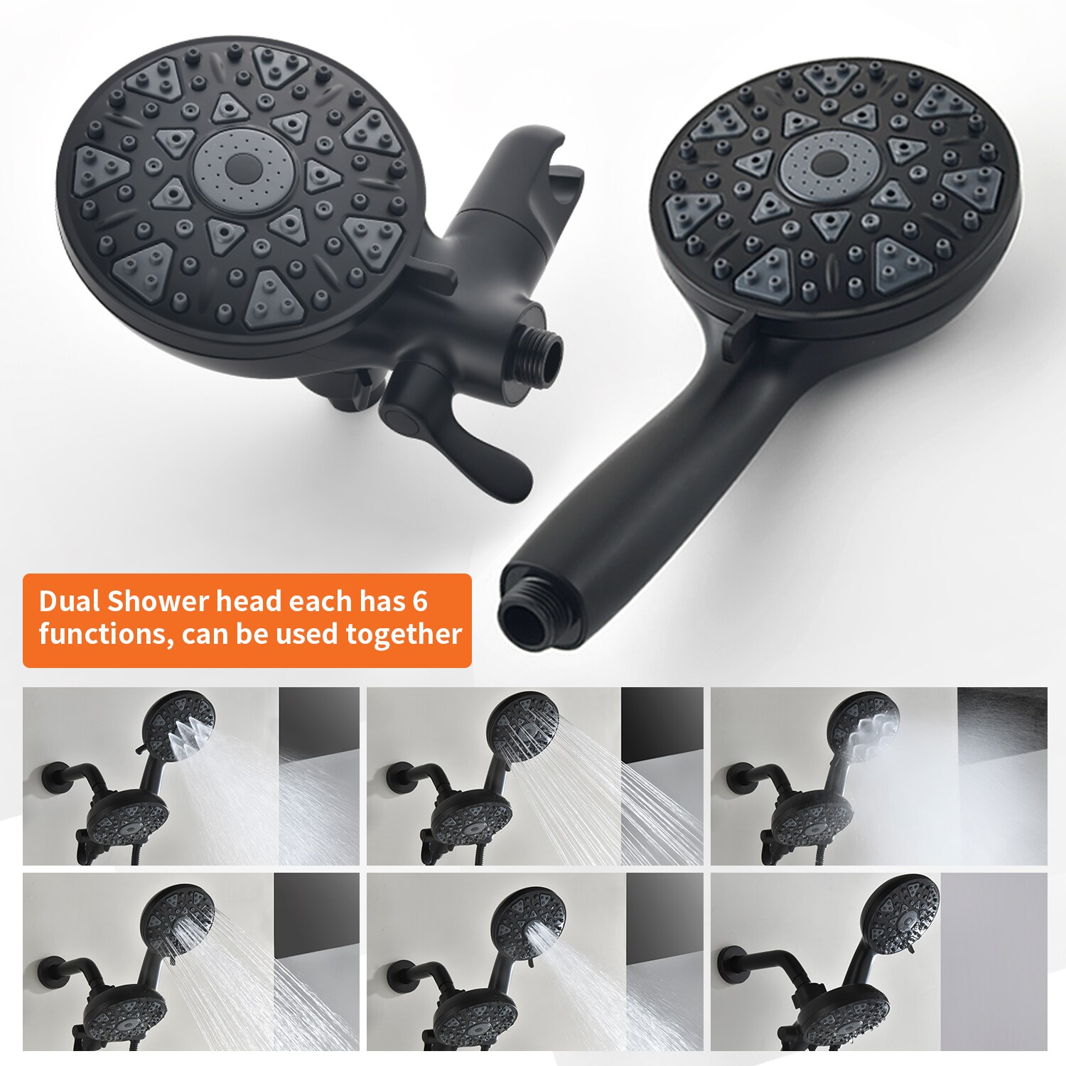 WELLFOR SMG-88073MB Tub-Shower-Faucets - View #8