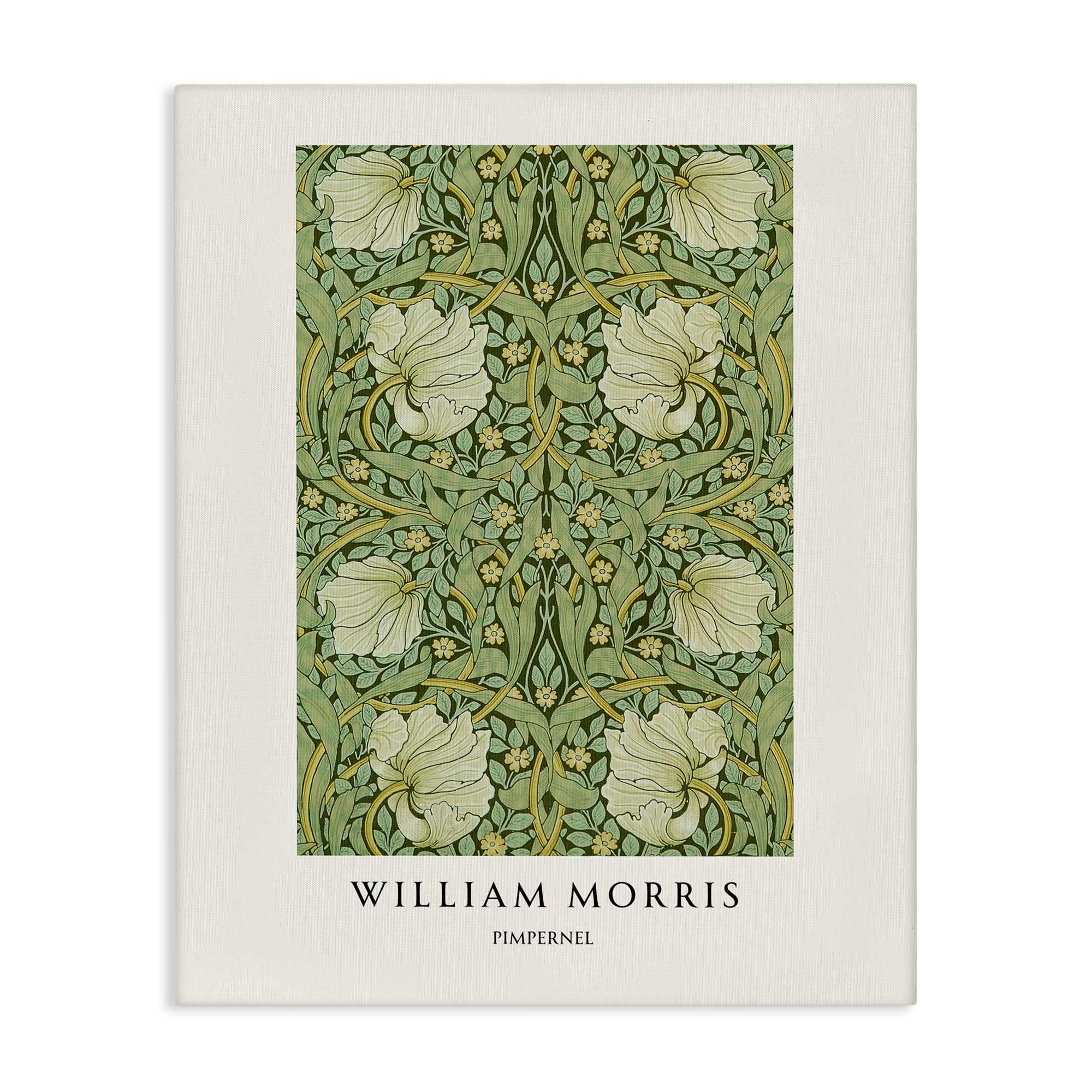 Stupell Industries - William Morris Symmetrical Pimpernel Canvas Art 24 x 30