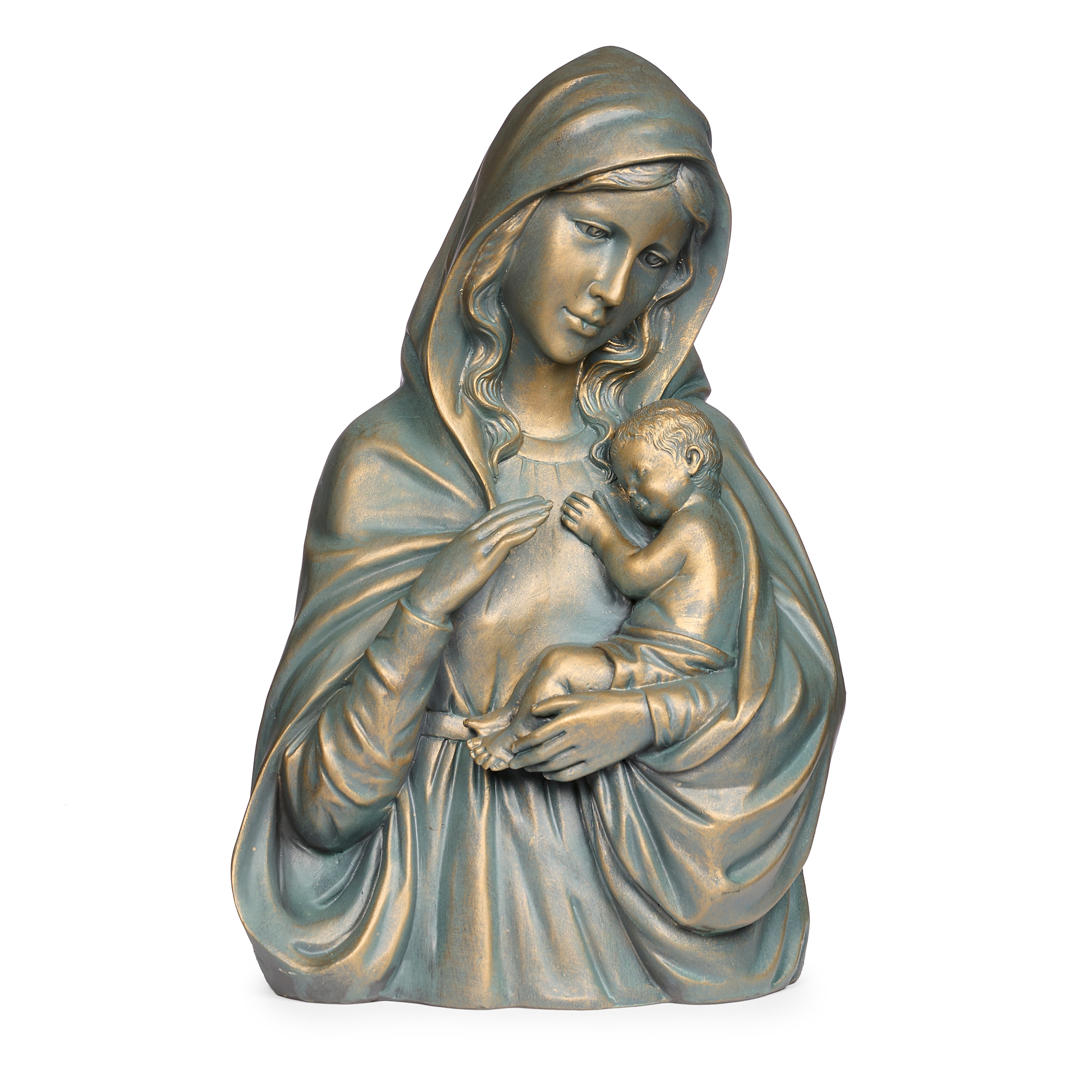 Roman 12464 16.2-Inches H x 8.8-Inches W Gray Angels and cherubs Garden Statue