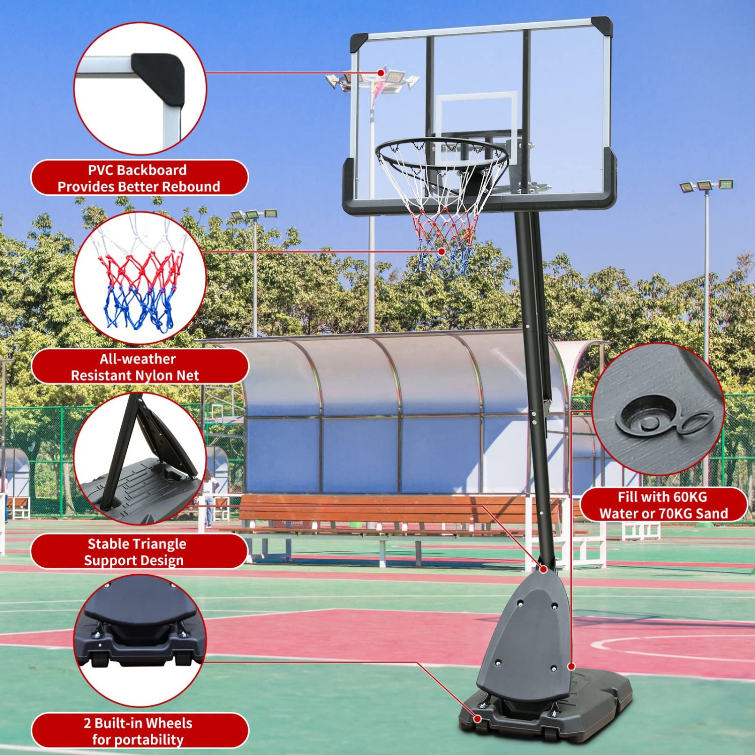 Streamdale Furniture W2031127626 Basketball-System - View #2