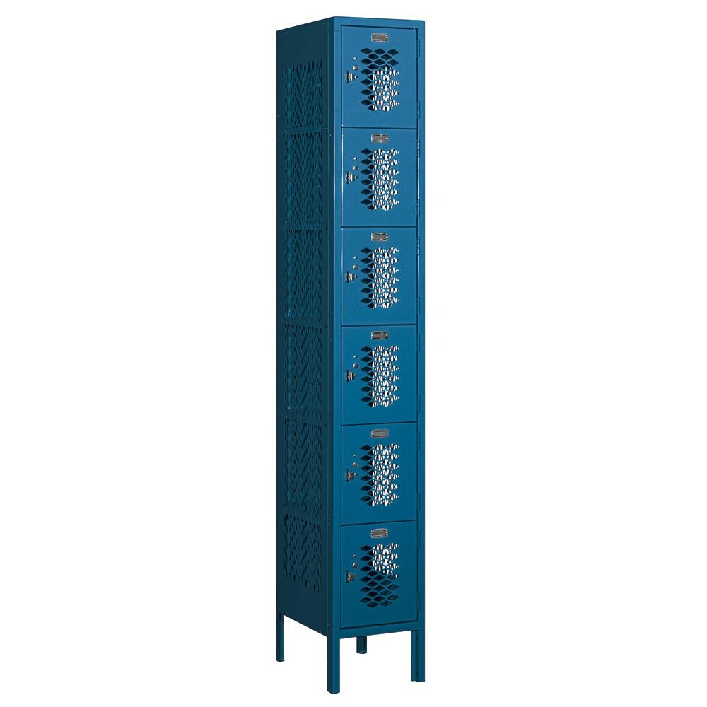 76000 Series 12" Wide Six Tier Box Style Vented Metal Locker Lockers at