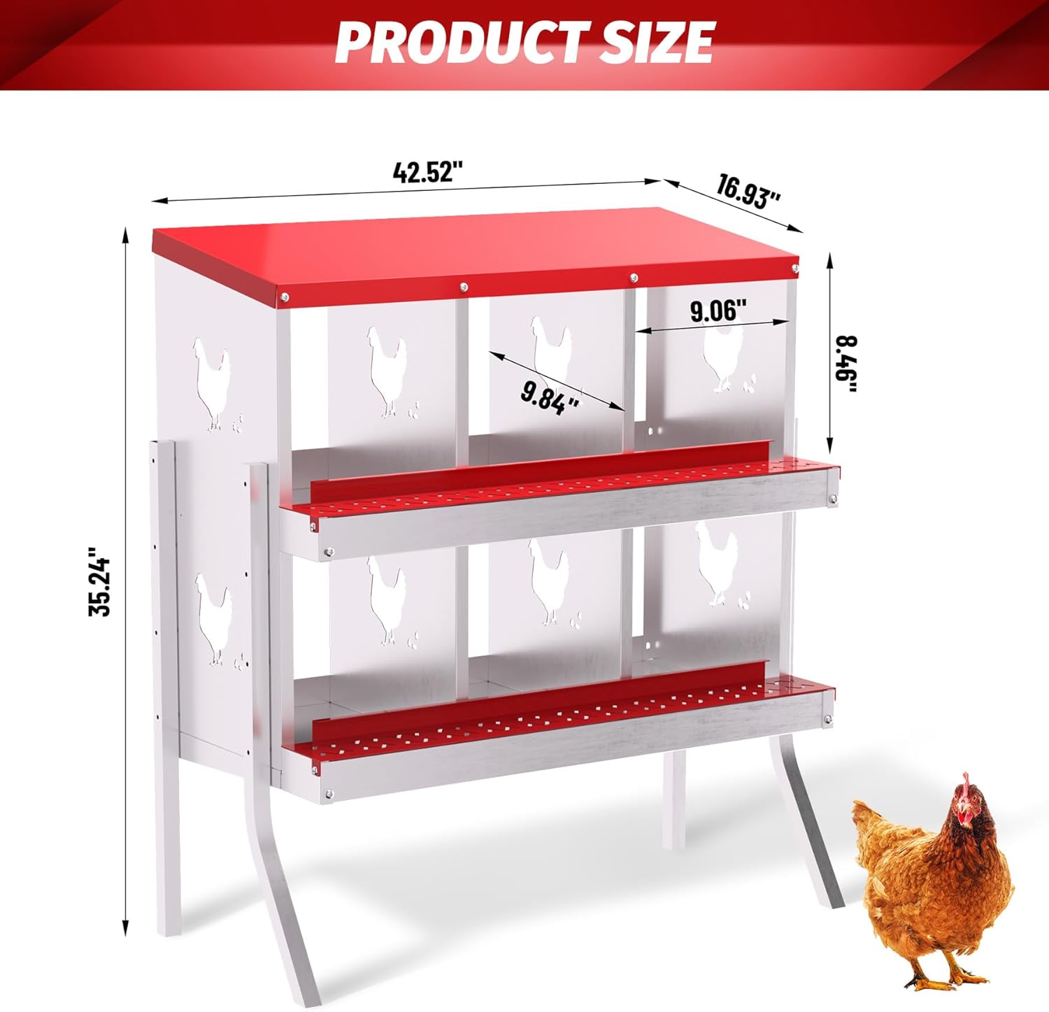 Qeetex GGL-PHO-348S5HJE Chicken-Coops-Rabbit-Hutches - View #5