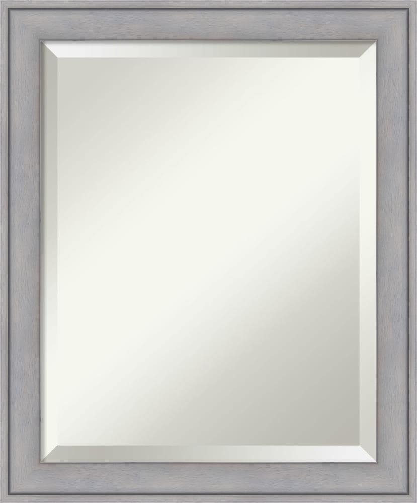 Amanti Art DSW3942016 19.38-Inches x 23.38-Inches Framed Rectangle Bathroom Vanity Mirror ( Satin Graywash )