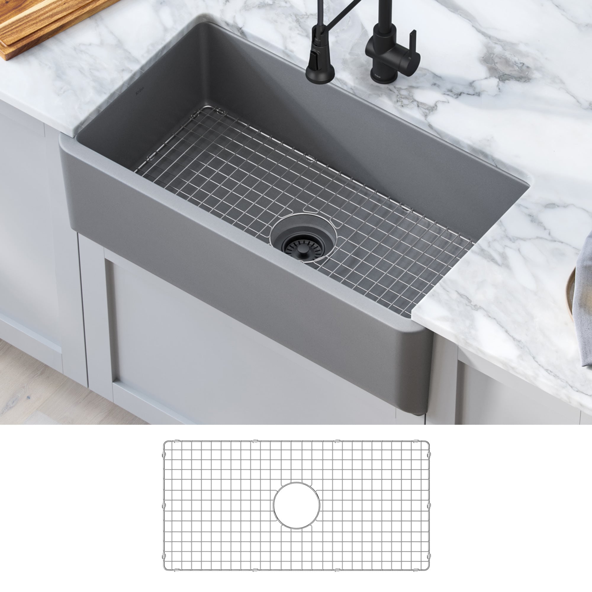 Core Kitchen Silicone Sink Tray - Gray, 1 ct - Kroger