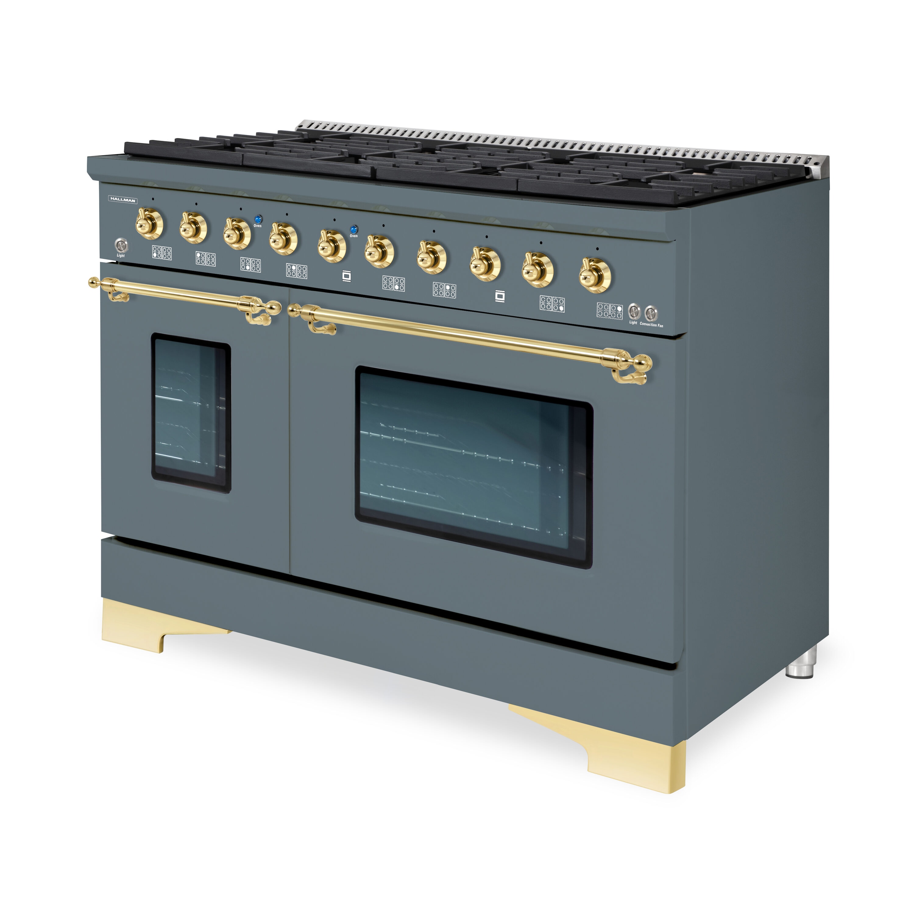 Hallman HCLRDF48BSGR Double-Dual-Fuel-Ranges - View #2