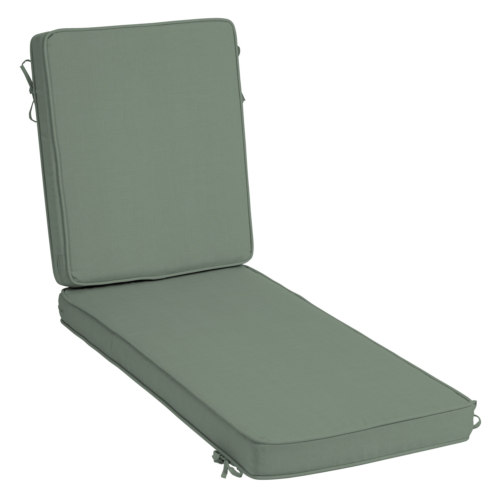 ARDEN ZP04F03B-DKZ1 ProFoam Essentials 46-in x 21-in Sage Green Texture Patio chaise lounge chair cushion