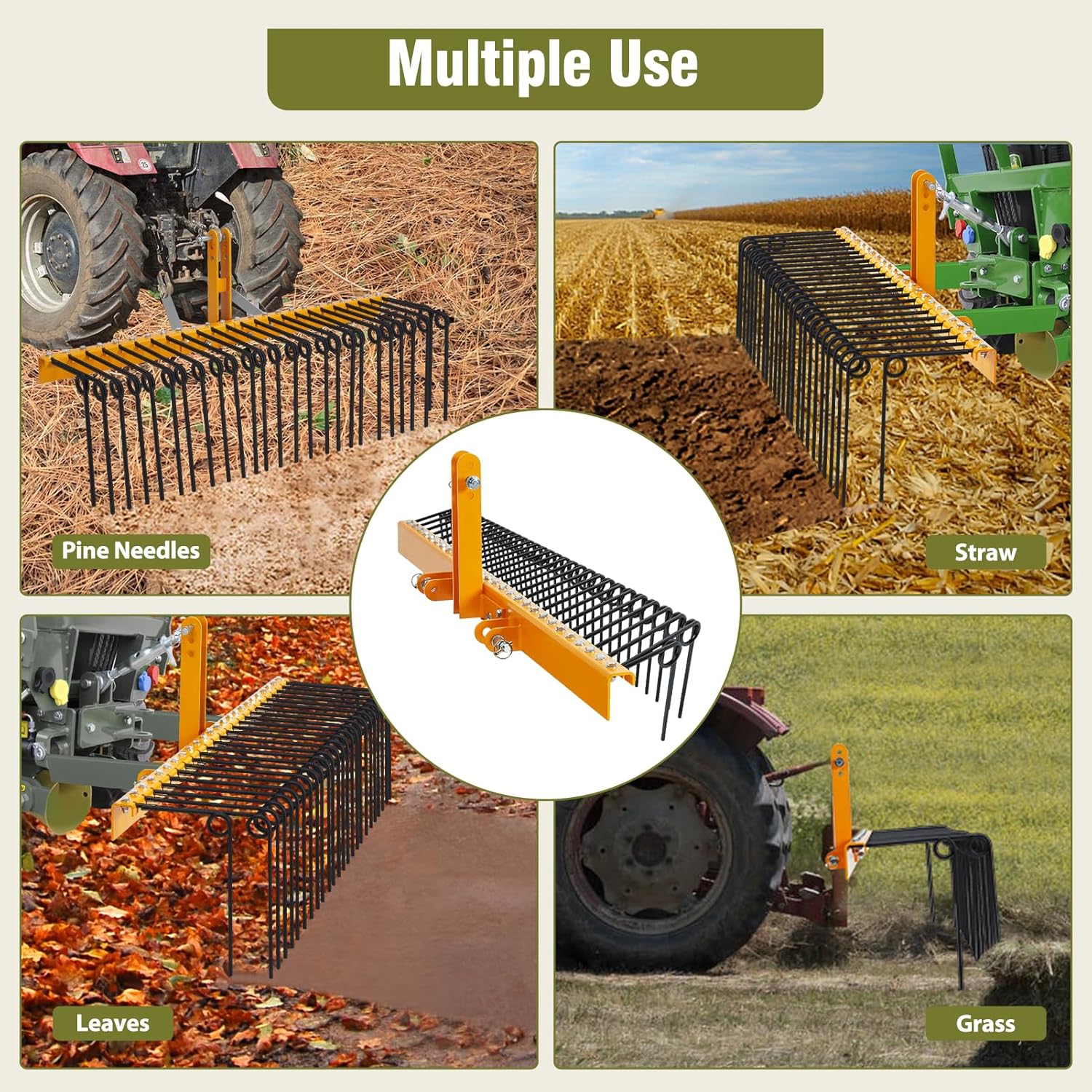 Qeetex GWPHO-0ZU06SZD Lawn-Leaf-Rakes - View #4