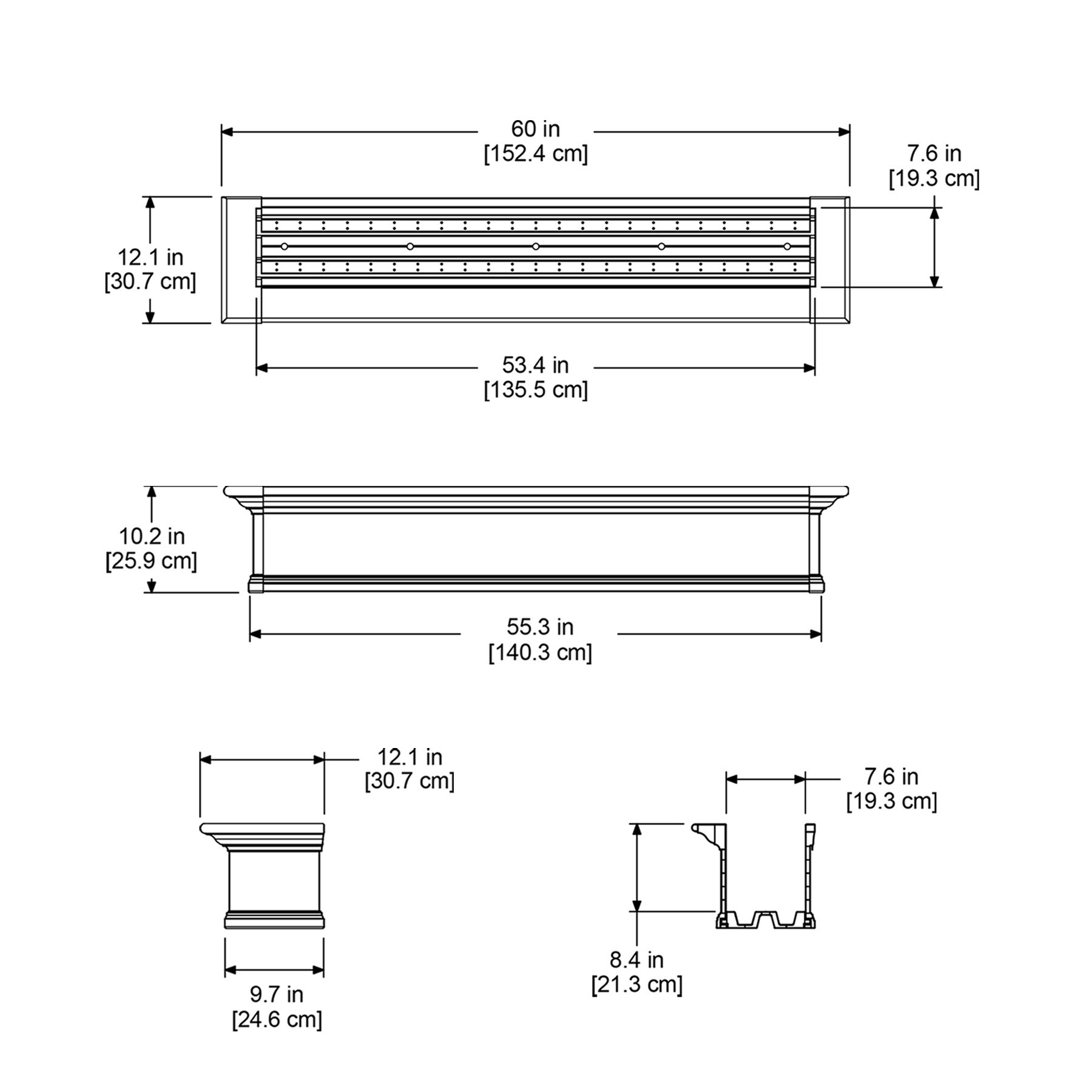 Mayne 4825-W Planter-Window-Box - View #7