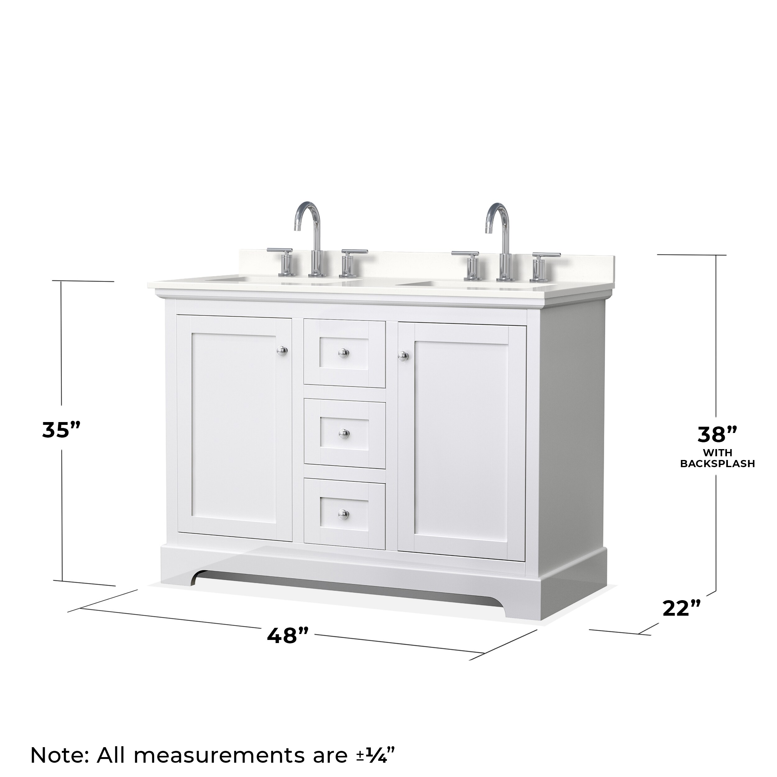 Wyndham Collection WCV232348DWHWQUS3M46 Bath-Vanity-Combo - View #6