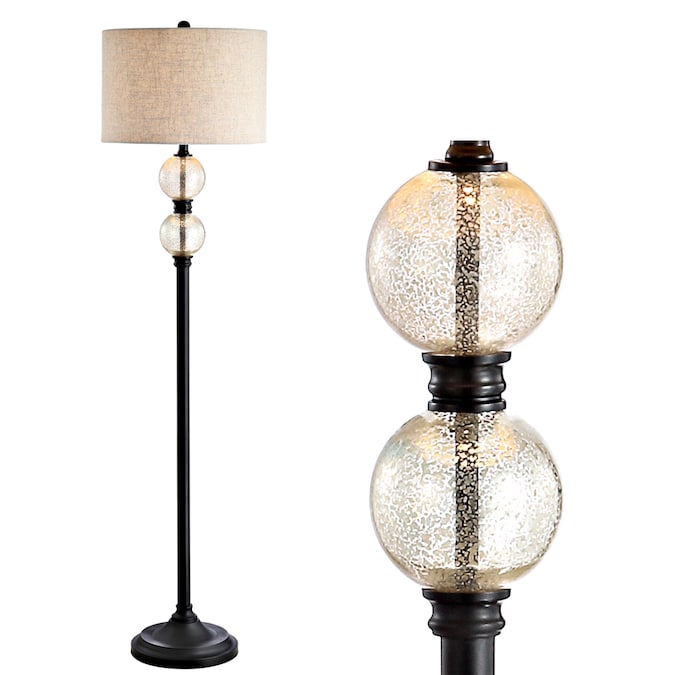 JONATHAN Y 60-in Oil Rubbed Bronze Shaded Floor Lamp in the Floor Lamps  department at Lowes.com