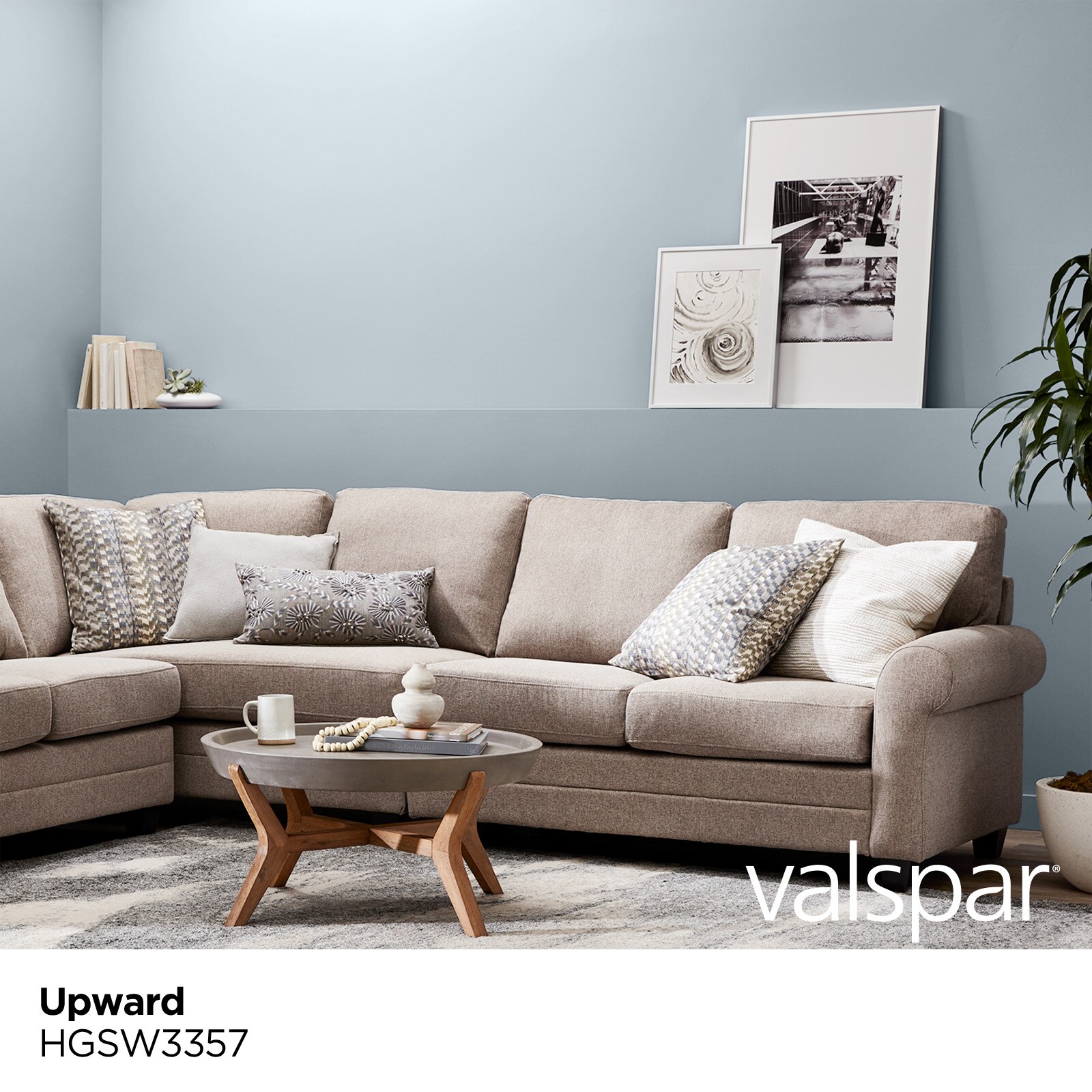 Valspar Reserve Eggshell Upward Hgsw3357 Latex Interior Paint + Primer ...