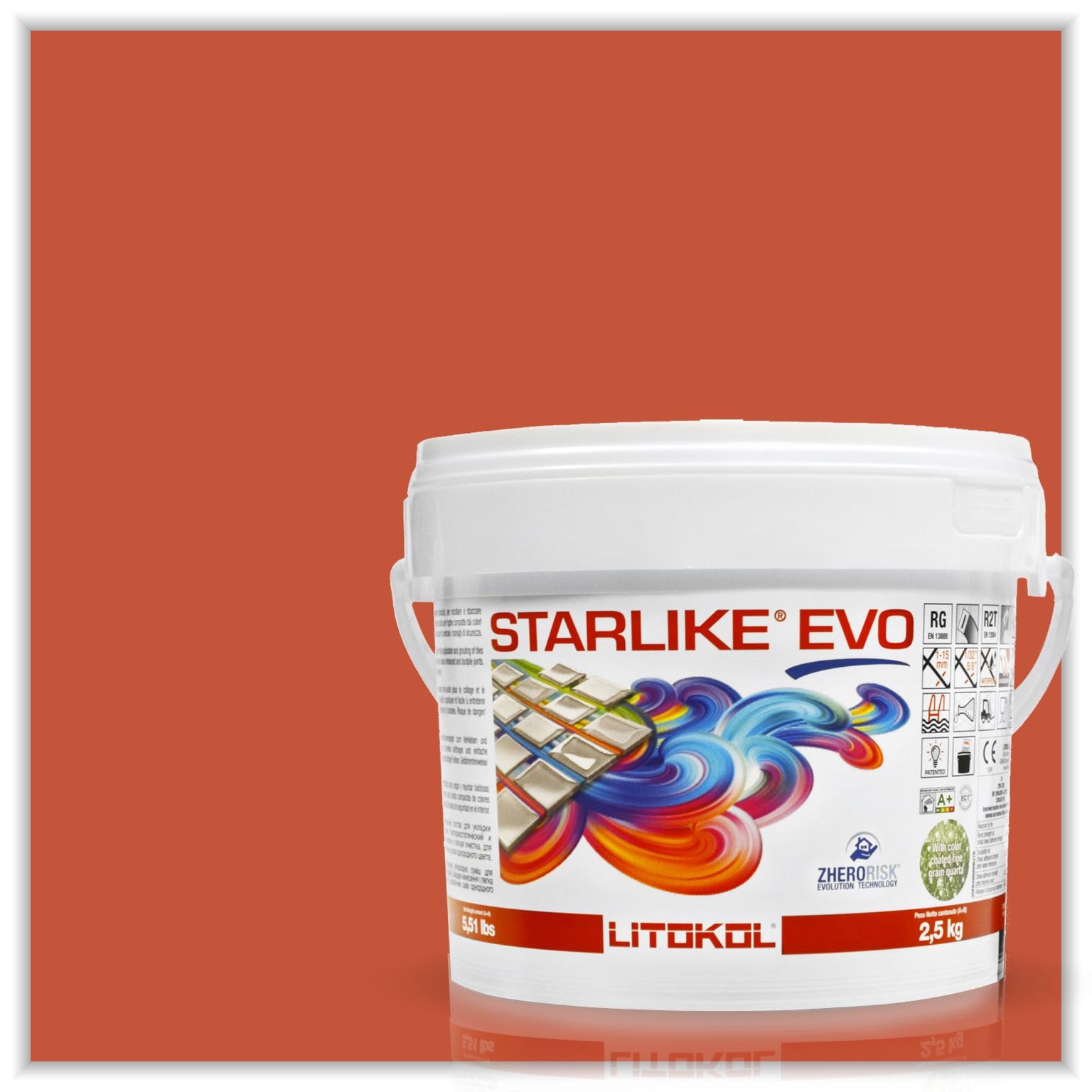 The Tile Doctor 580 2.5KG-5.5LB Glamour Collection Starlike EVO Rosse Mattone 580 Epoxy Grout (5.5-lb)