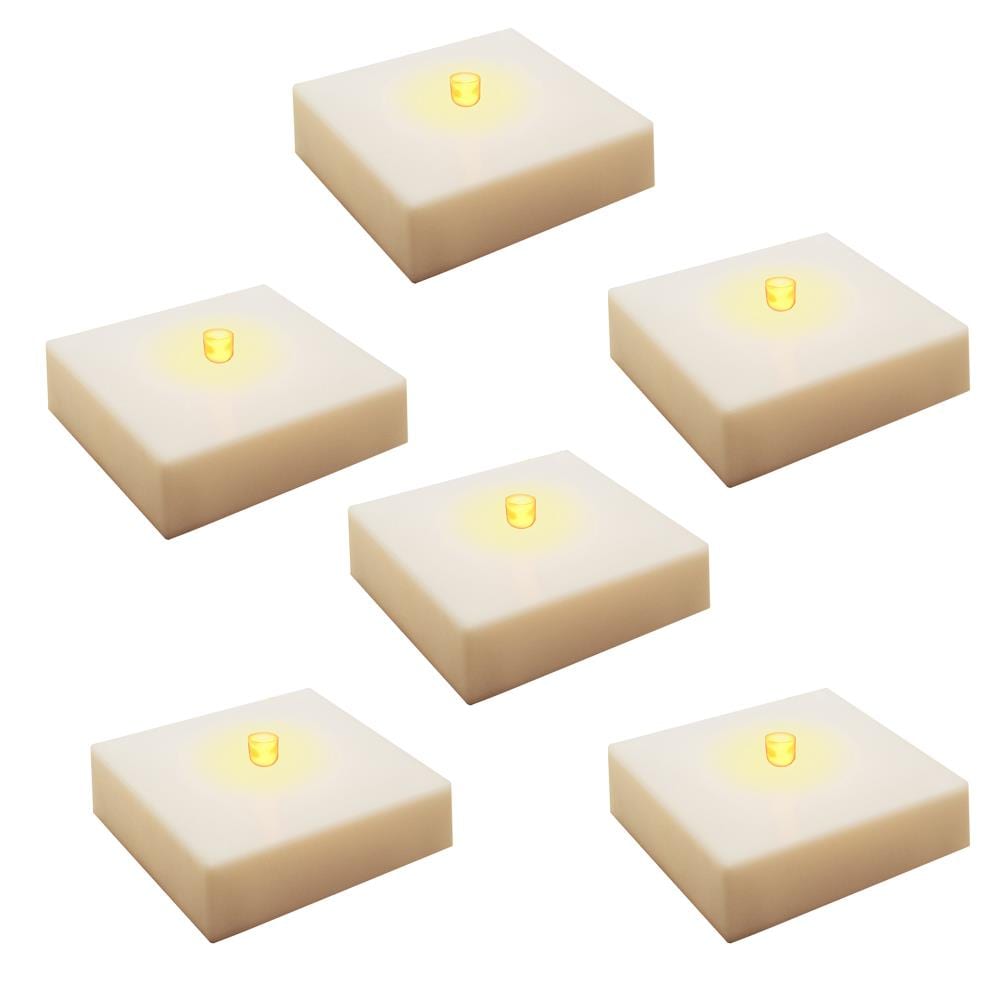 LumaBase 69506 2.25-Inches Lighted Novelty light (no theme) 6 -Pack Battery-operated Christmas Decor