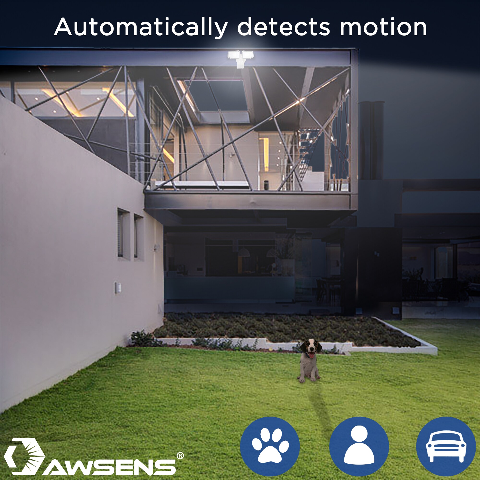 AWSENS AW5472-WH Motion-Activated-Floodlights - View #5