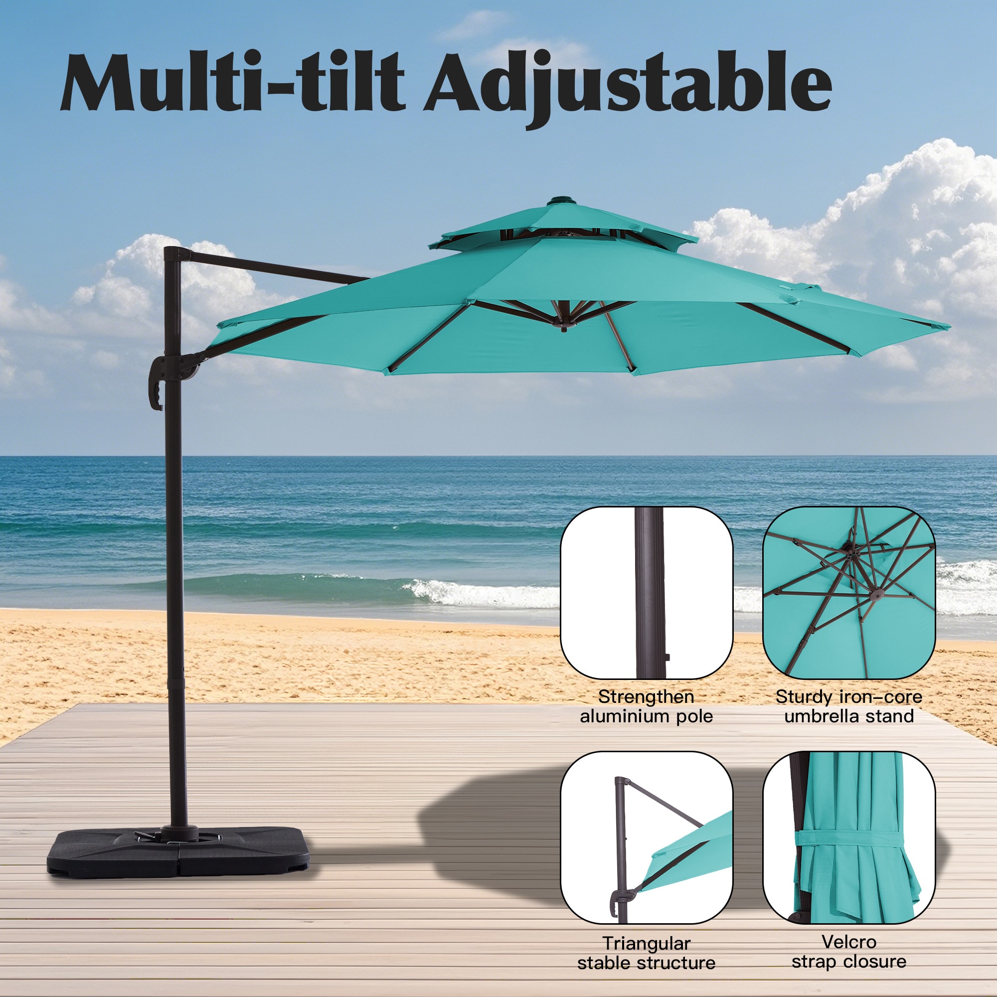JEAREY JE-LKXLM-10FT-PB Umbrellas-2 - View #3