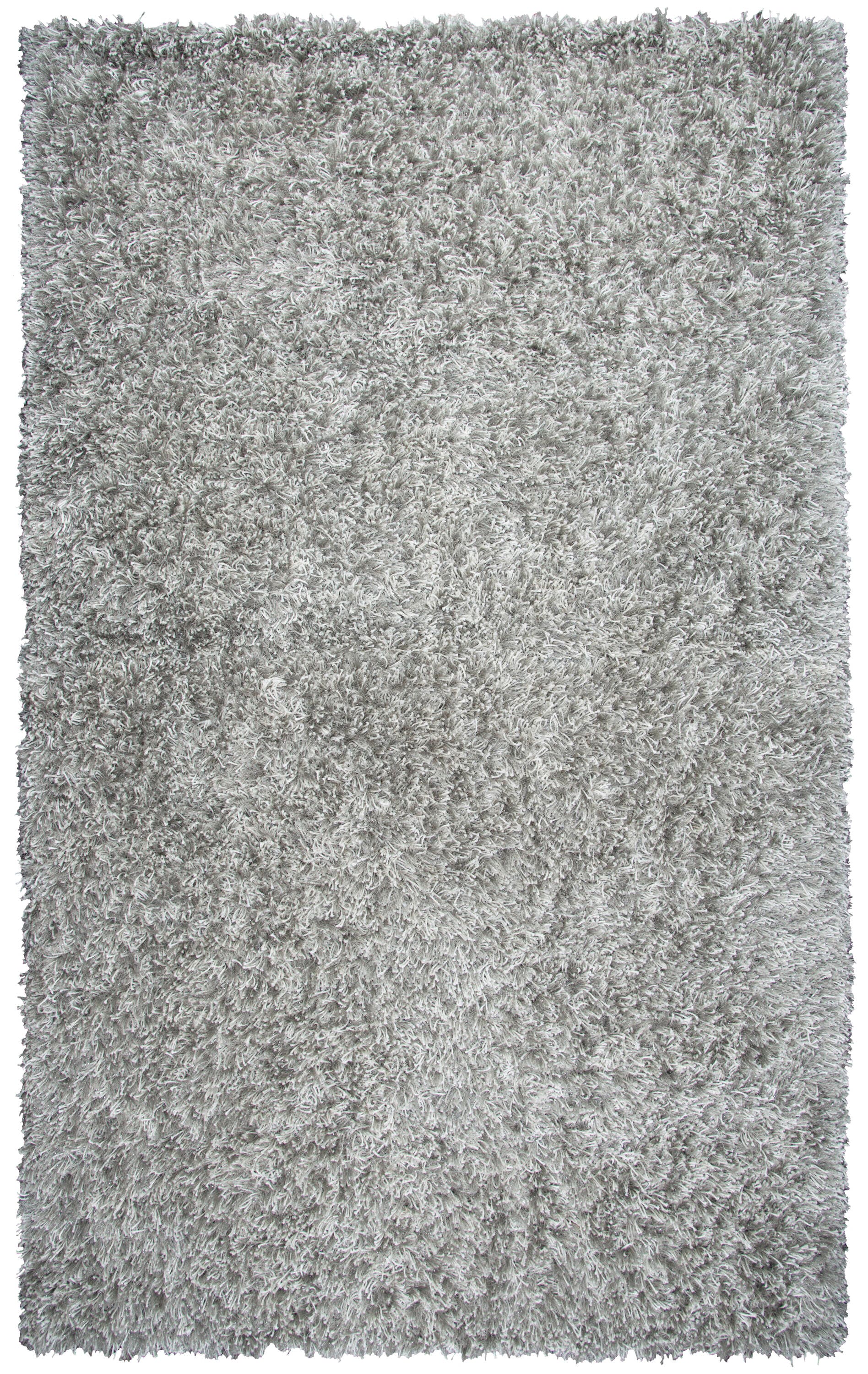 Alora Decor PEAPE100000460576 Pearl 5 x 7 (ft) Tufted Polyester Gray Rectangular Indoor Solid Mid-Century Modern Area rug