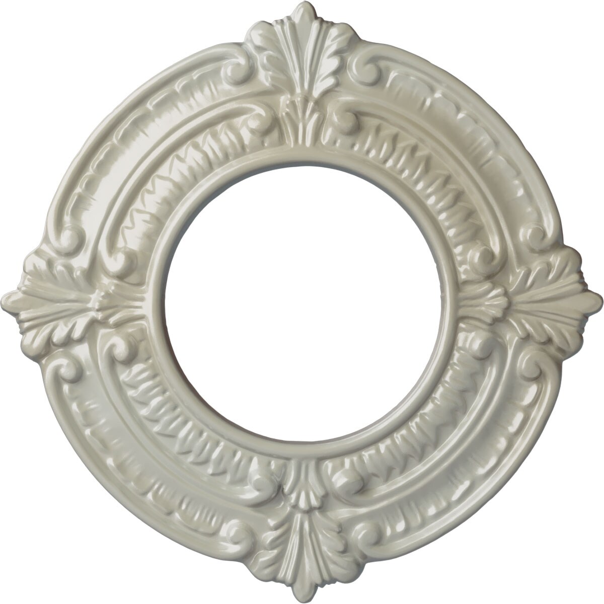 Ekena Millwork CM09BNFBS Benson 9-in W x 9-in L Painted Flash Blue Polyurethane Whole Ceiling Medallion