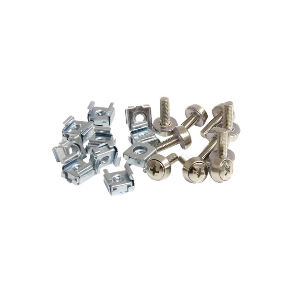 StarTech DHCABSCREWM5 Startech CABSCREWM5 50 Pack M5 Mounting Screws and Cage Nuts for Server Rack Cabinet