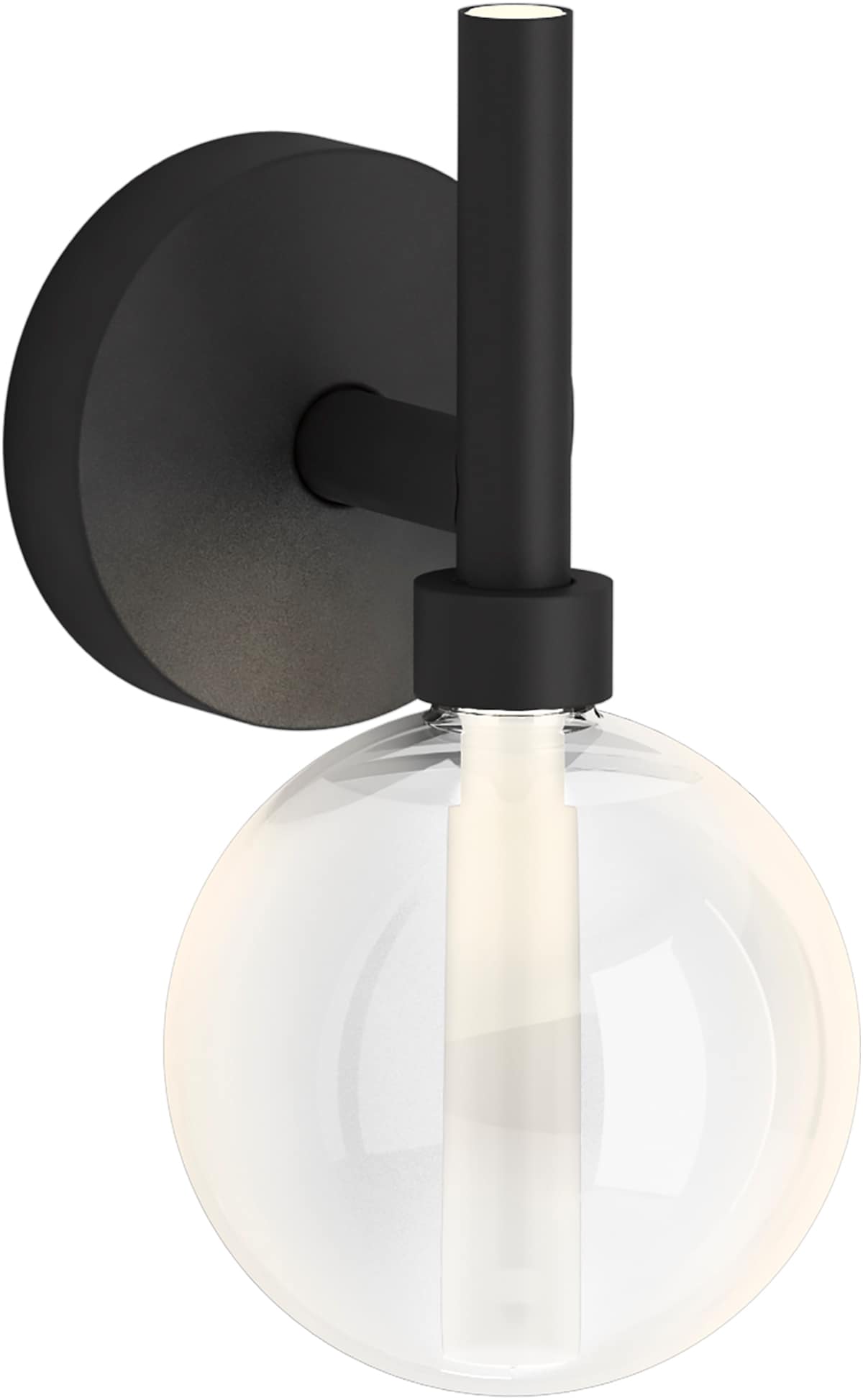 KOHLER 23467-SCLED-BLL Components 6-in W 1 -Light Matte Black Integrated LED Wall Sconce