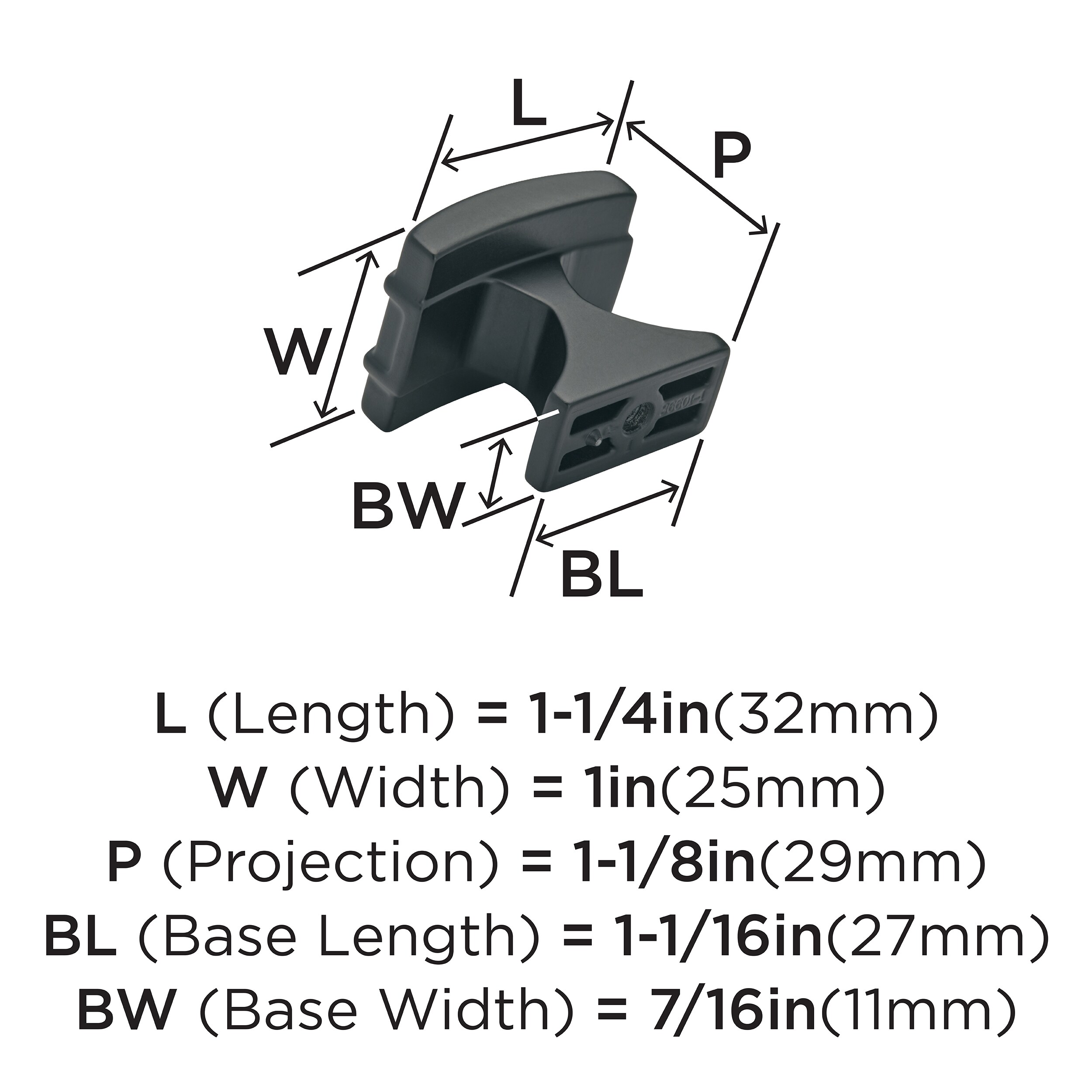 Amerock BP36601MB Cabinet-Knobs - View #4