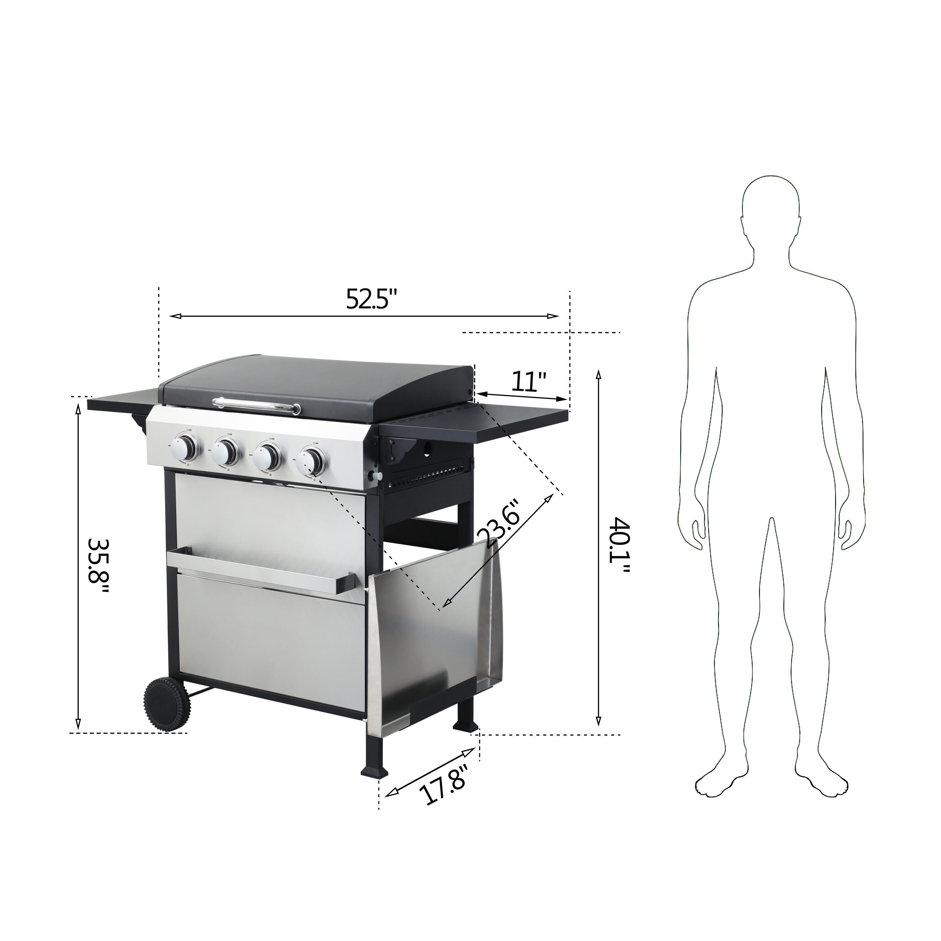 Xspracer ML-BG8389 Gas-Grill - View #2