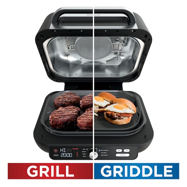 Ninja 15.7-in L x 17.4-in W Non-stick Residential in the Indoor Grills  department at