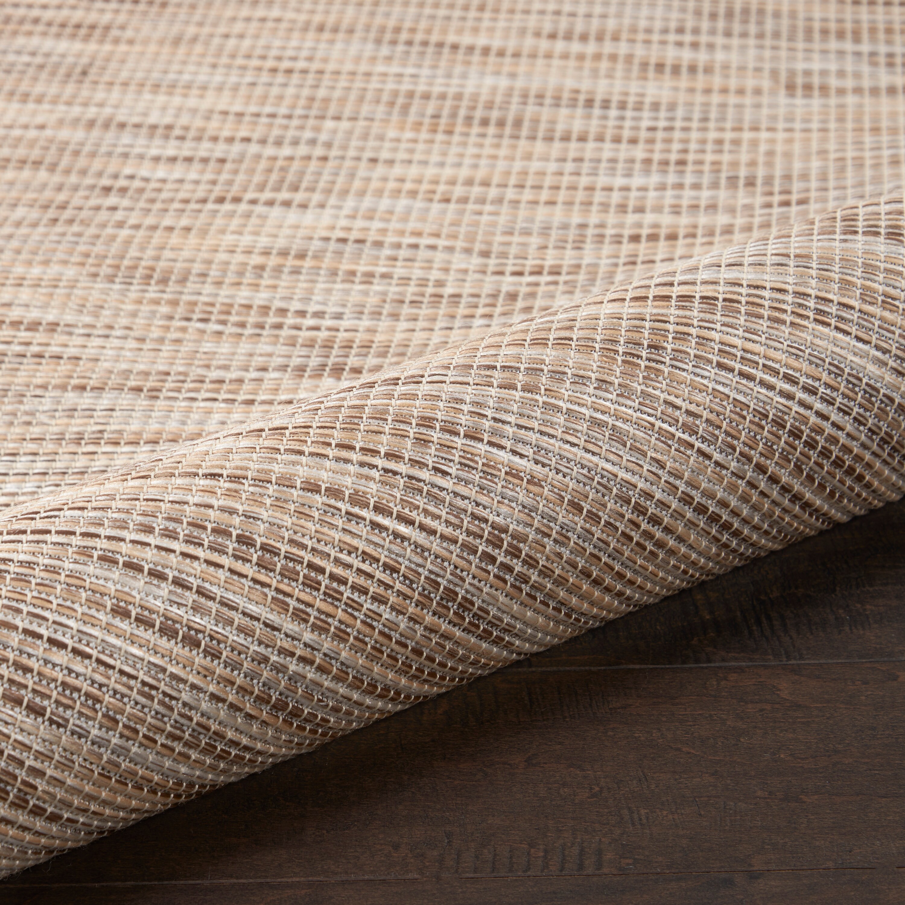 Positano Classic Beige Rectangular 7' x 10' Easy-Care Outdoor Rug