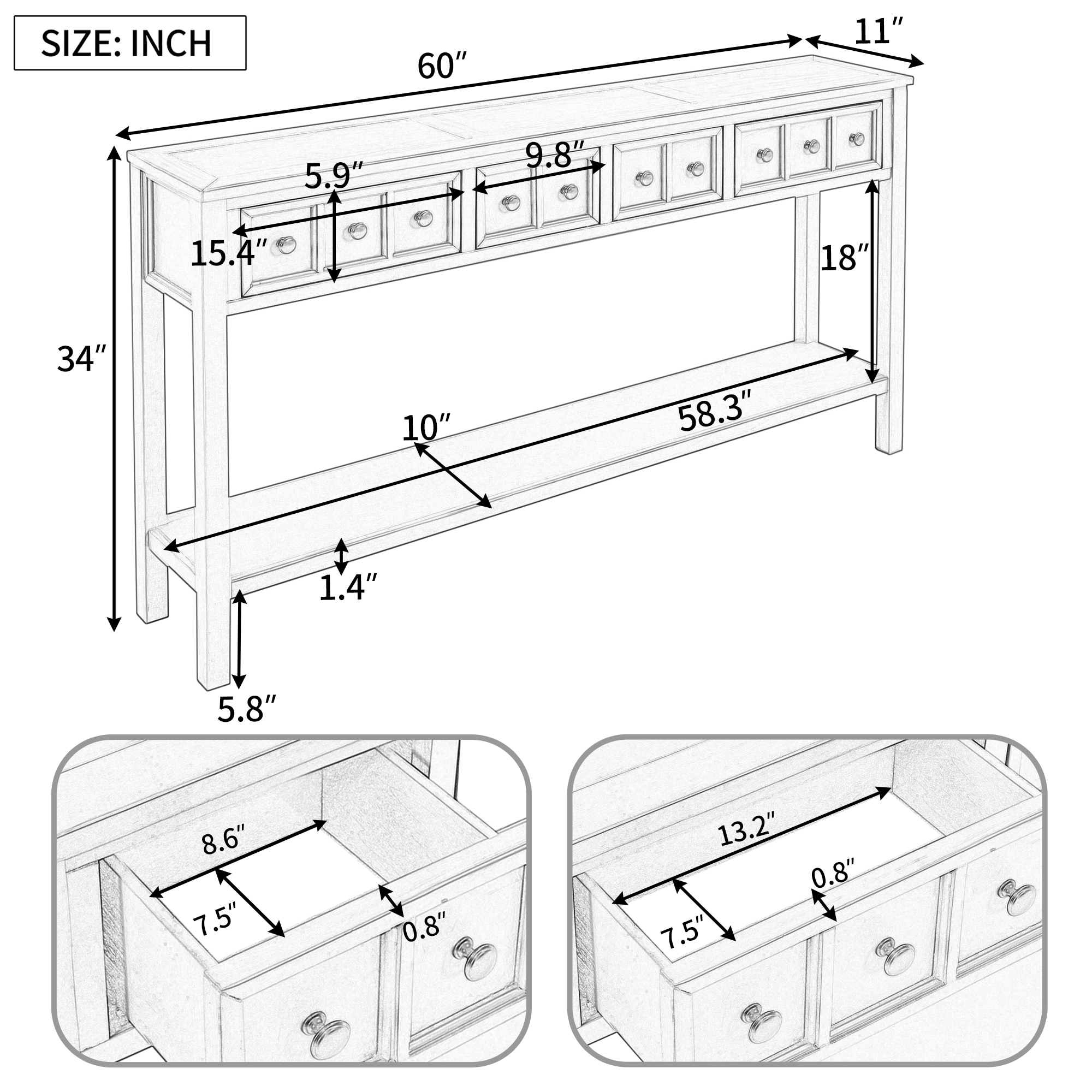 Qualler CTM00290P Console-Sofa-Tables - View #9