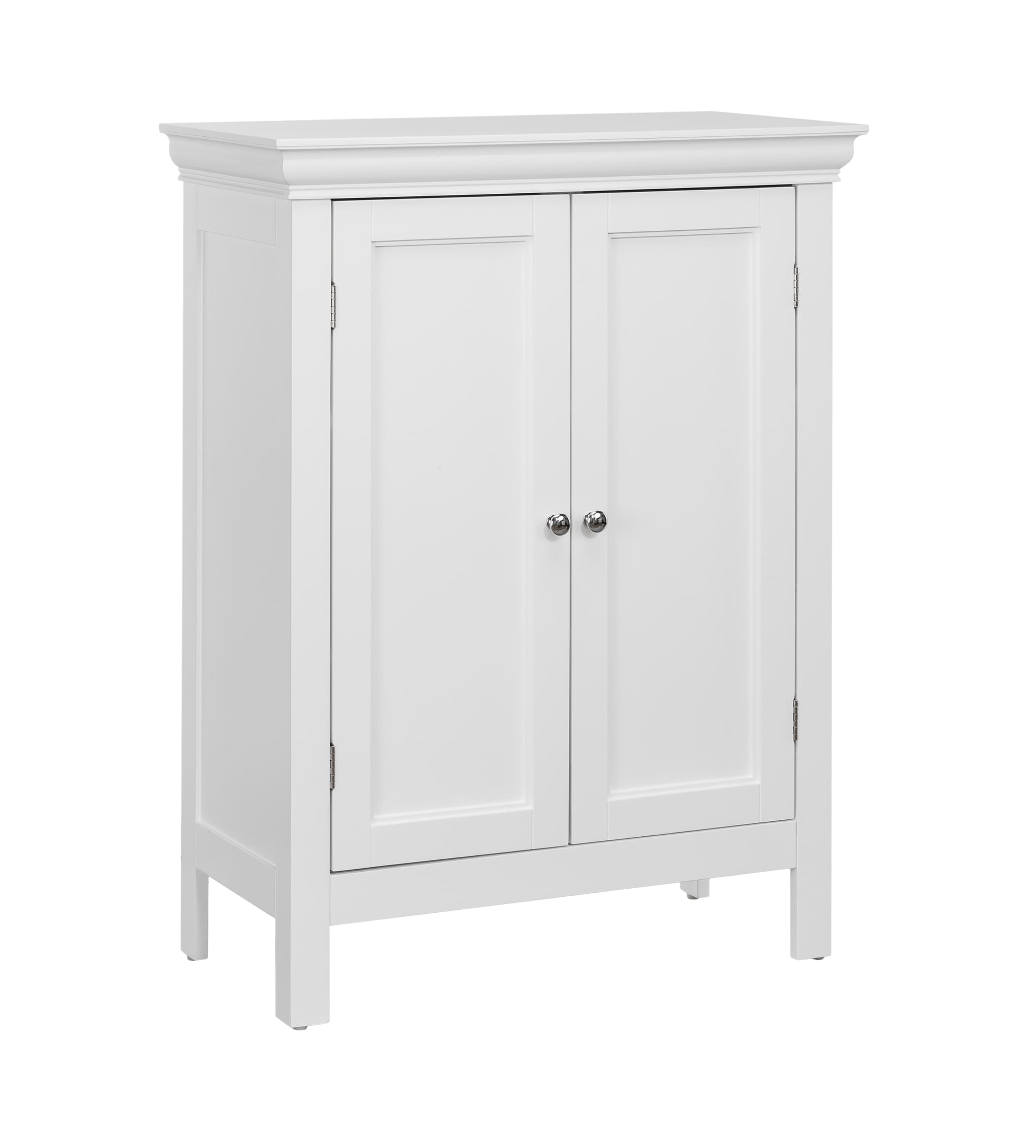 Teamson Home ELG-676 Stratford 26 x 34 x 13 White Freestanding Linen Cabinet
