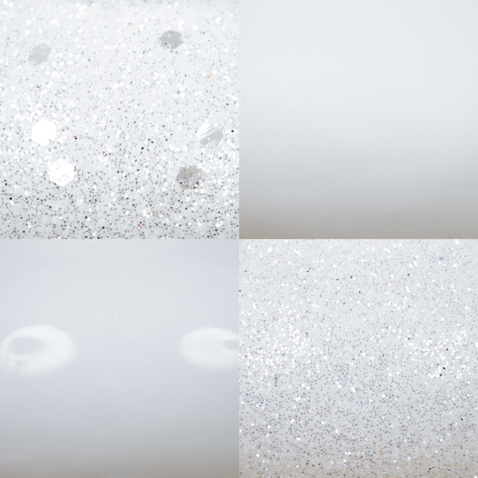 7" White Shatterproof Plastic Finial Ornament Set