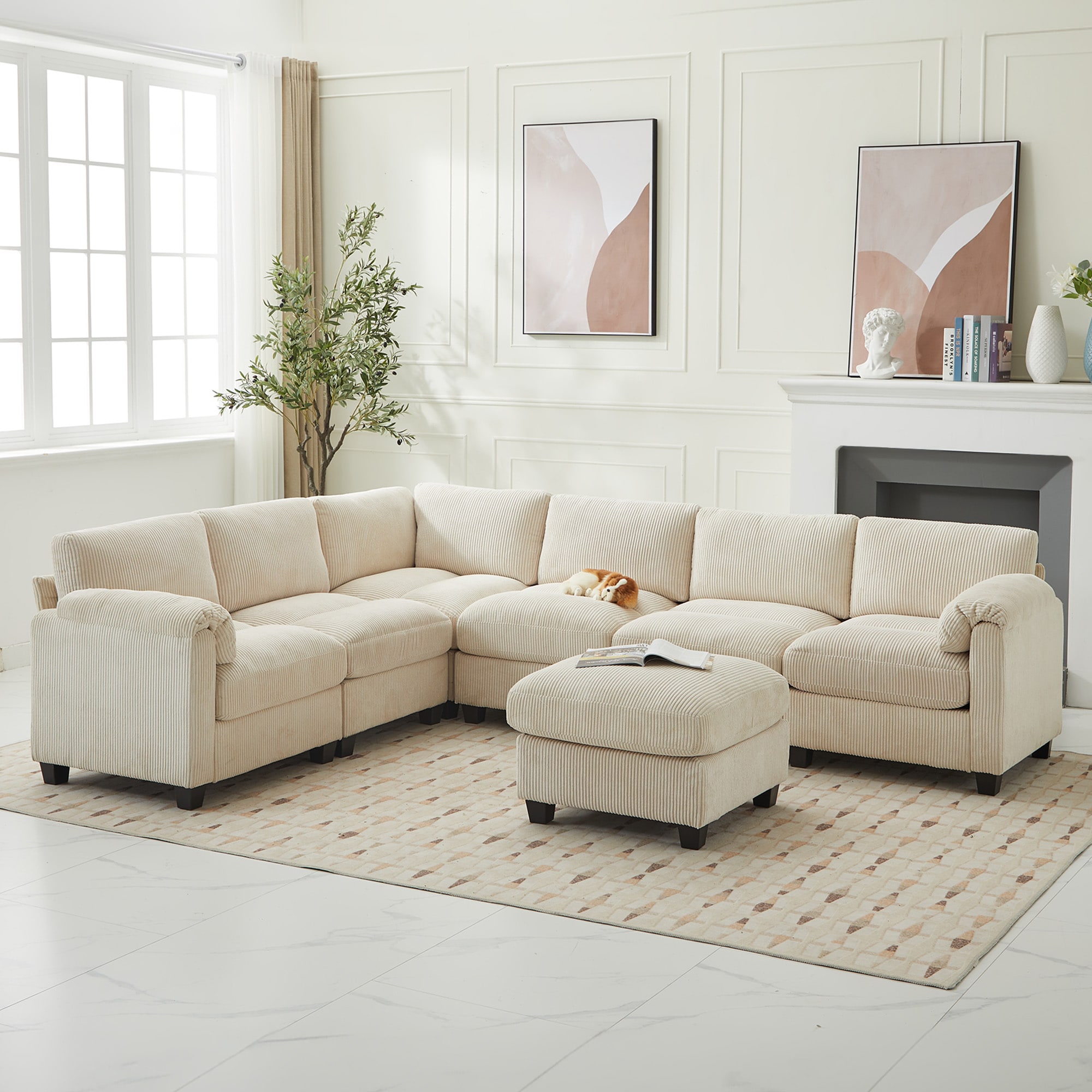 JEAREY DSRSF-WH-SR Sofas-Loveseats - View #4