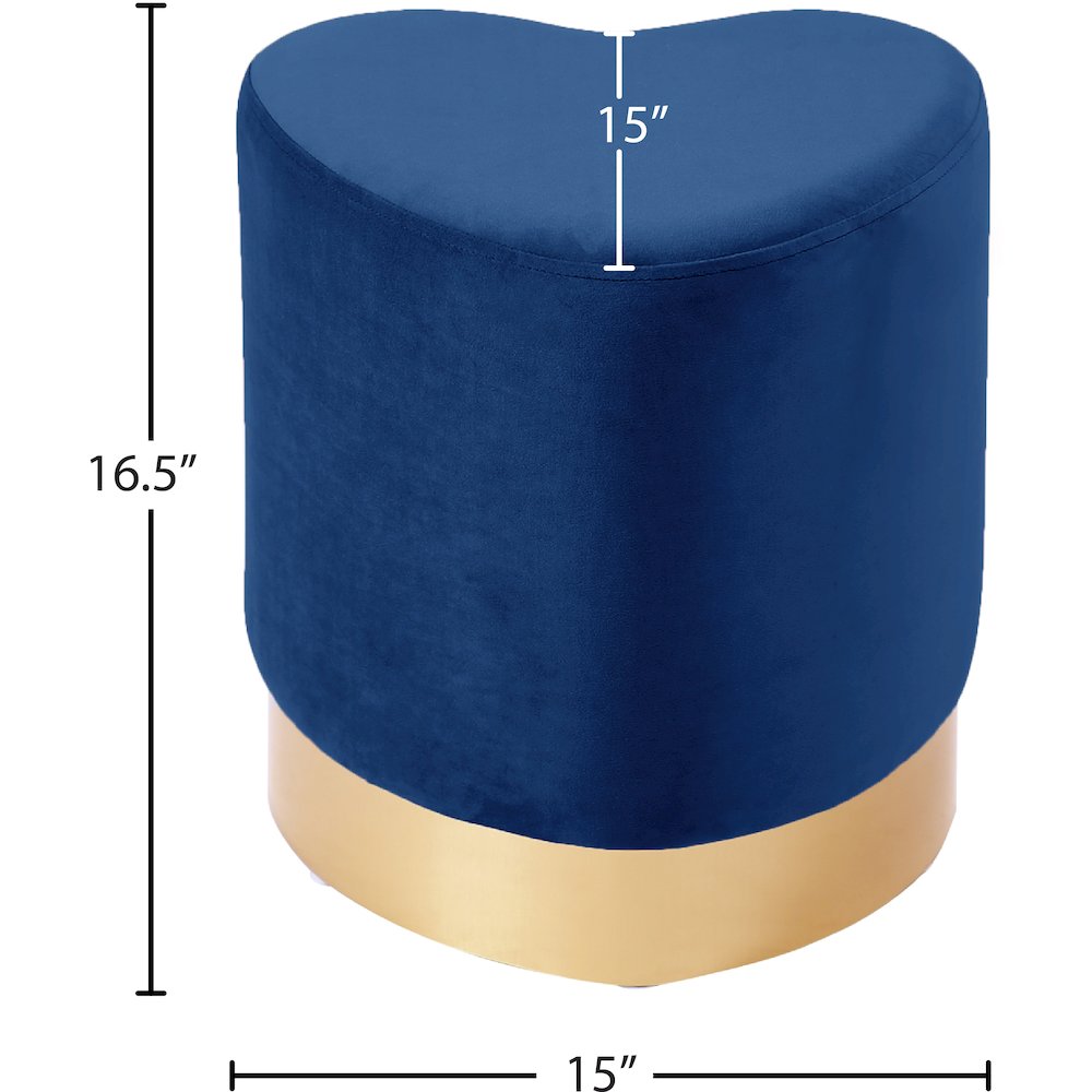 Meridian 125NAVY Indoor-Ottomans - View #3