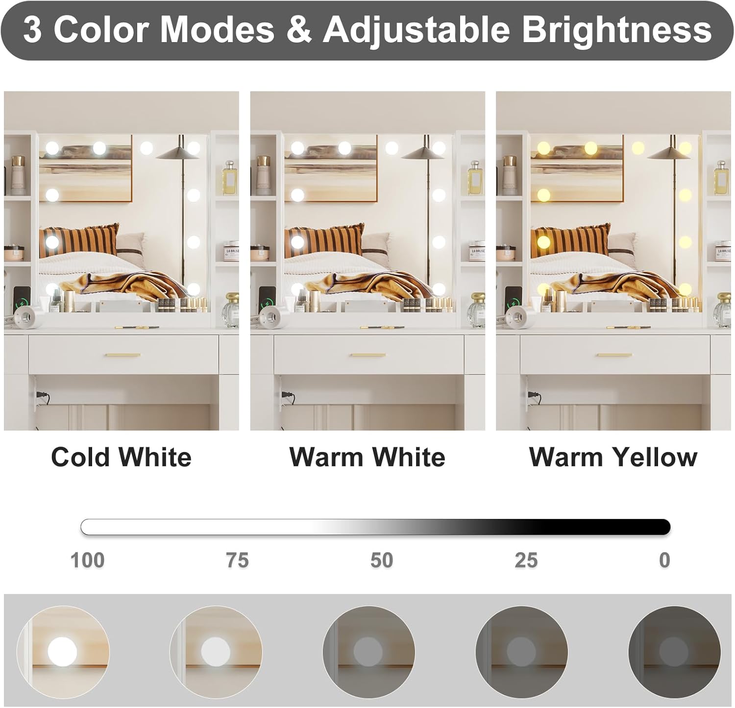 Qeetex LSNL011 Bedroom-Vanities - View #3