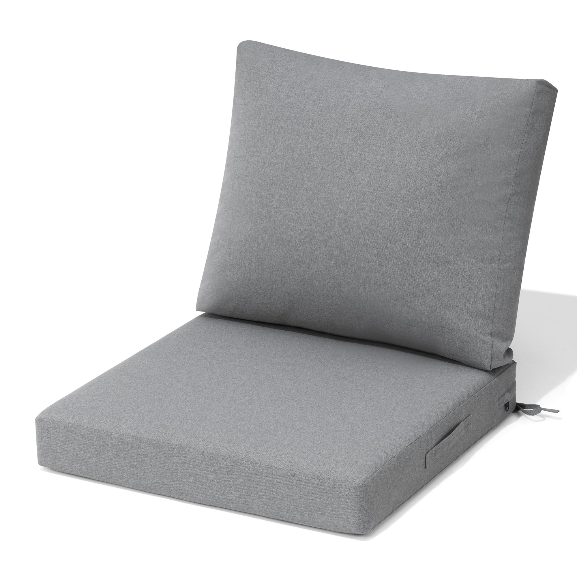 CloudFly CL-CU005LGY-1 1 pc outdoor chair cushion 24-in x 24-in Light Gray Patio chair cushion
