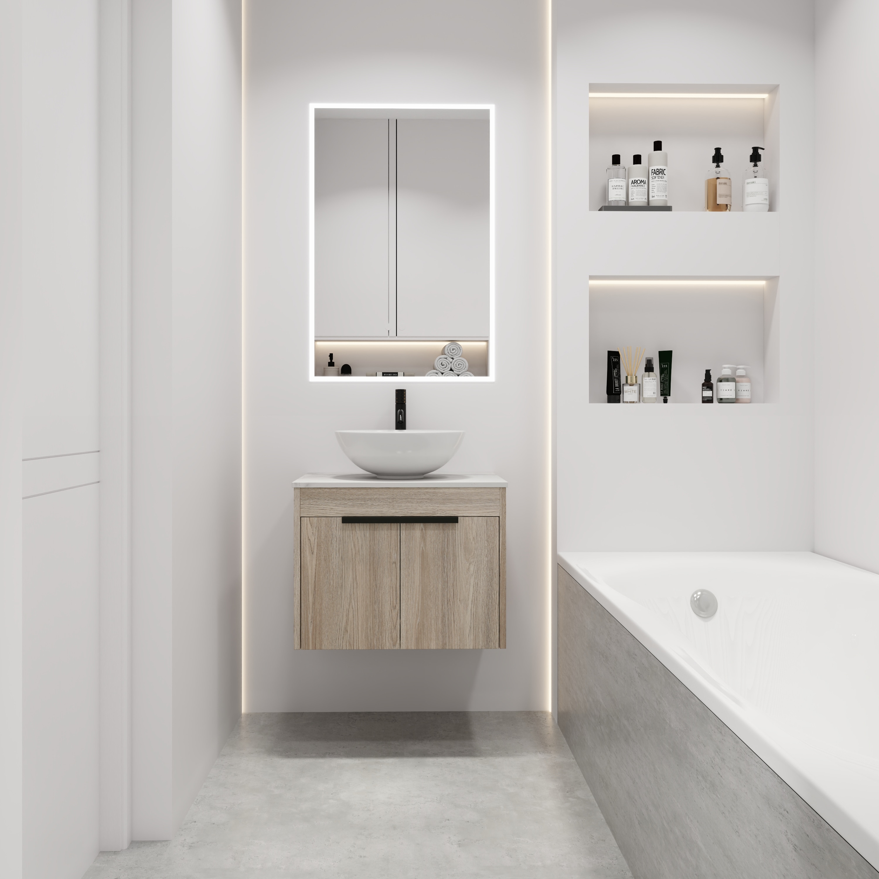 WELLFOR GLEM-S00015 Bath-Vanity-Combo - View #10