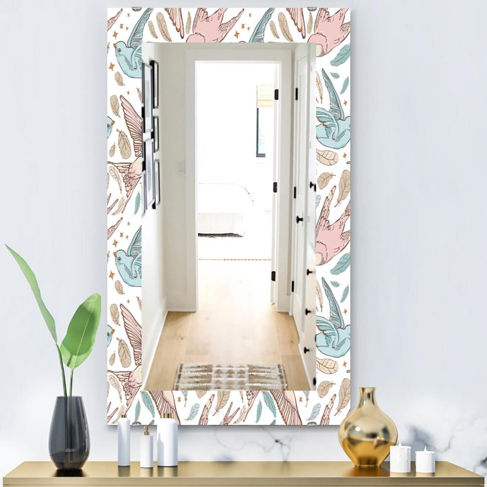 Designart 29.5-in W x 29.5-in H White Polished Wall Mirror at Lowes.com