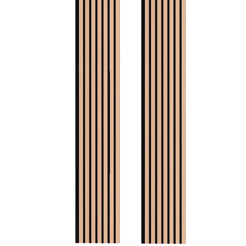 HIGHLANDERHOME ACP001LCOLDOAK12X94 12-in x 7.8-ft Smooth Light Oak MDF Tongue and Groove Wall Plank ( 2 -Pack , Covers 16-sq ft )