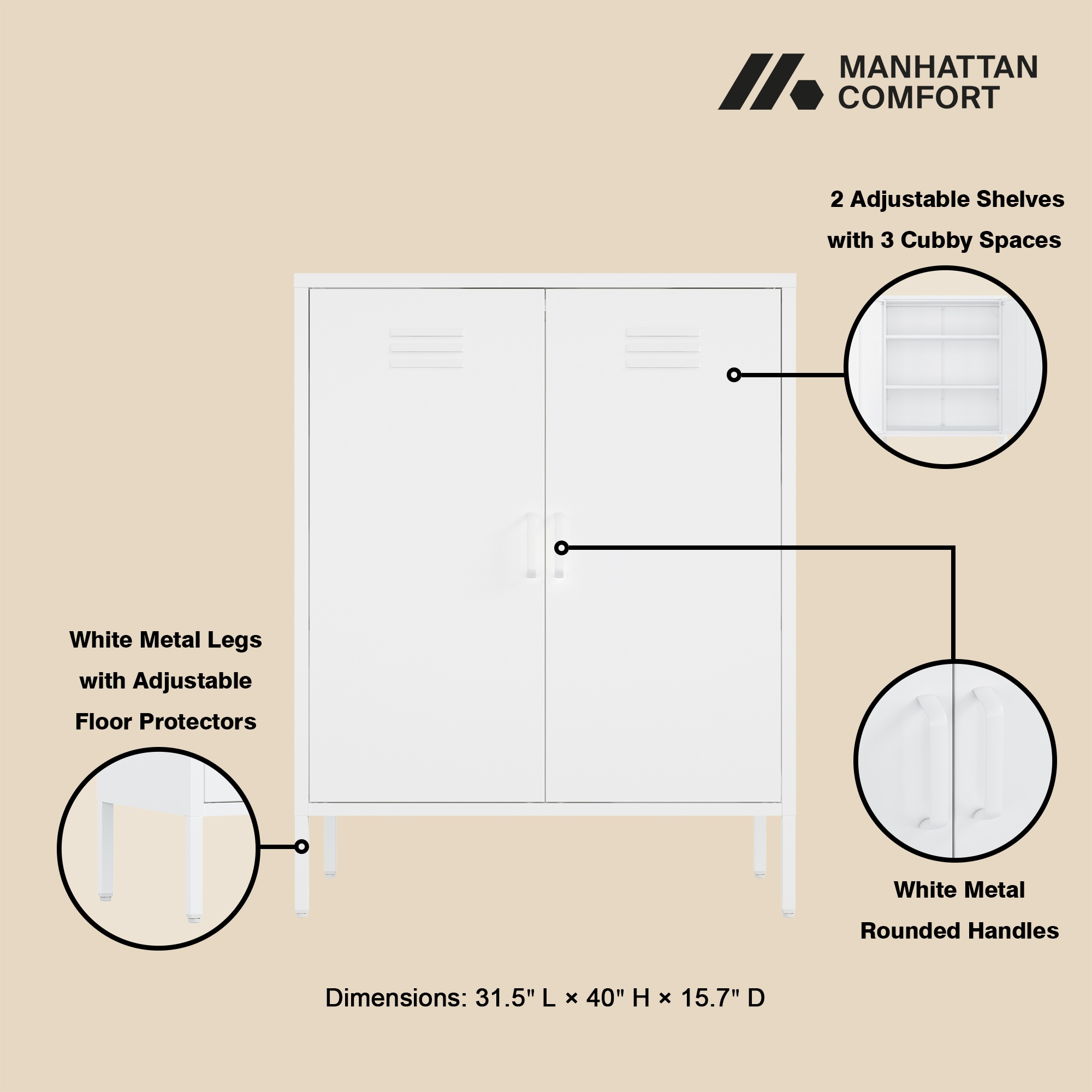Manhattan Comfort 2-AF067-WH Storage-Cabinets - View #4