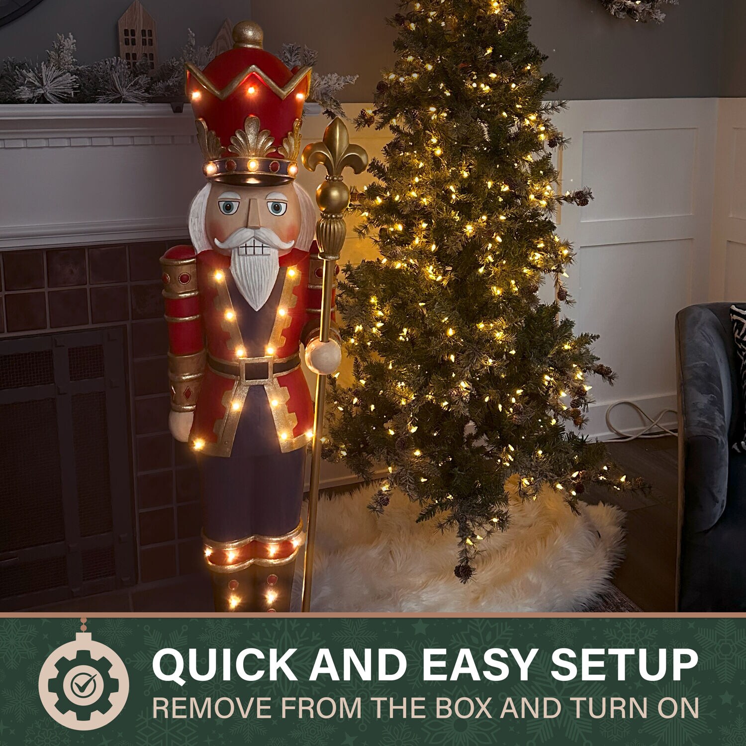 Fraser Hill Farm FFRS060-3NC-RD Table-Christmas-Decorations - View #4