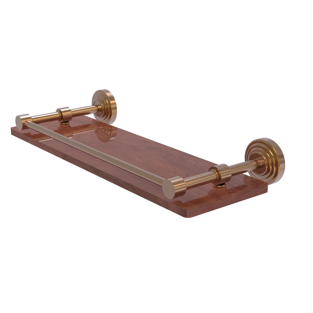 Allied Brass WP-1-16-GAL-IRW-BBR Waverly Place Brushed Bronze Wall mount Bathroom Shelf ( 16-in x 3-in x 5-in )