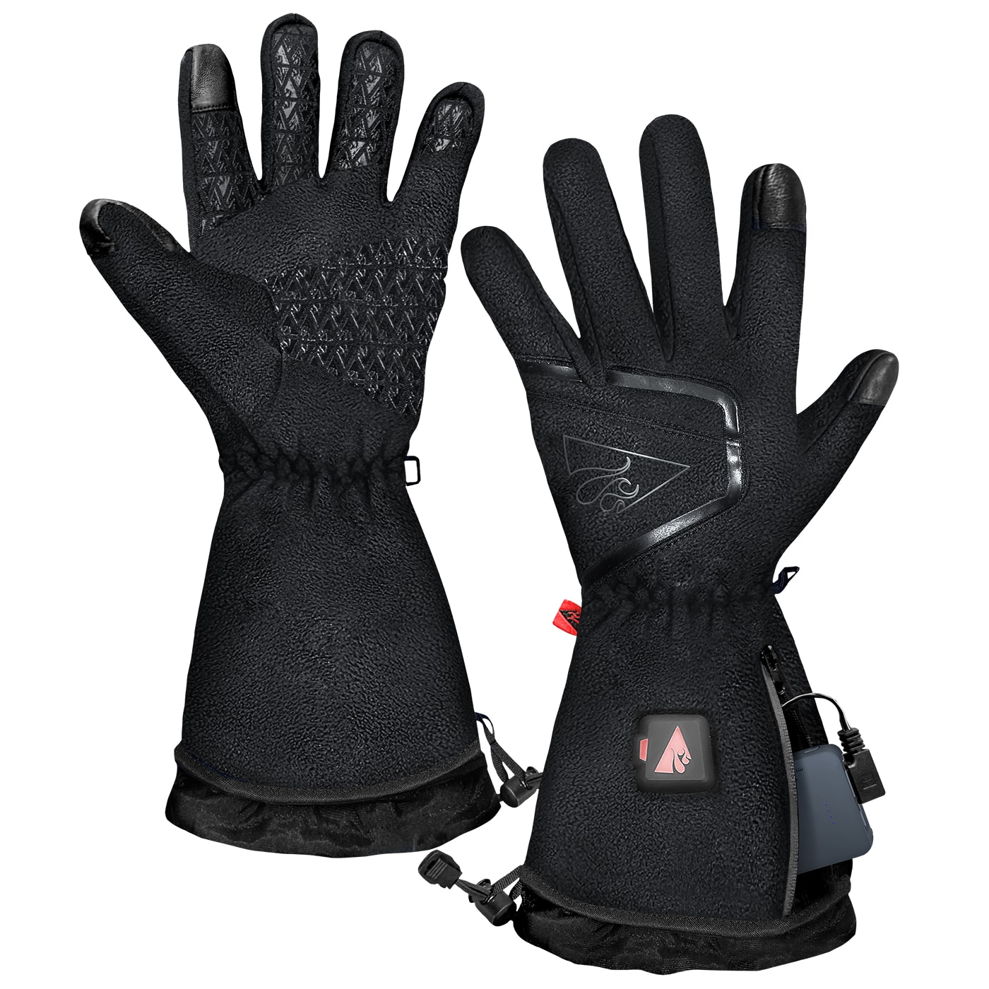 ActionHeat Women's XL Black Heated Gloves - Battery Included