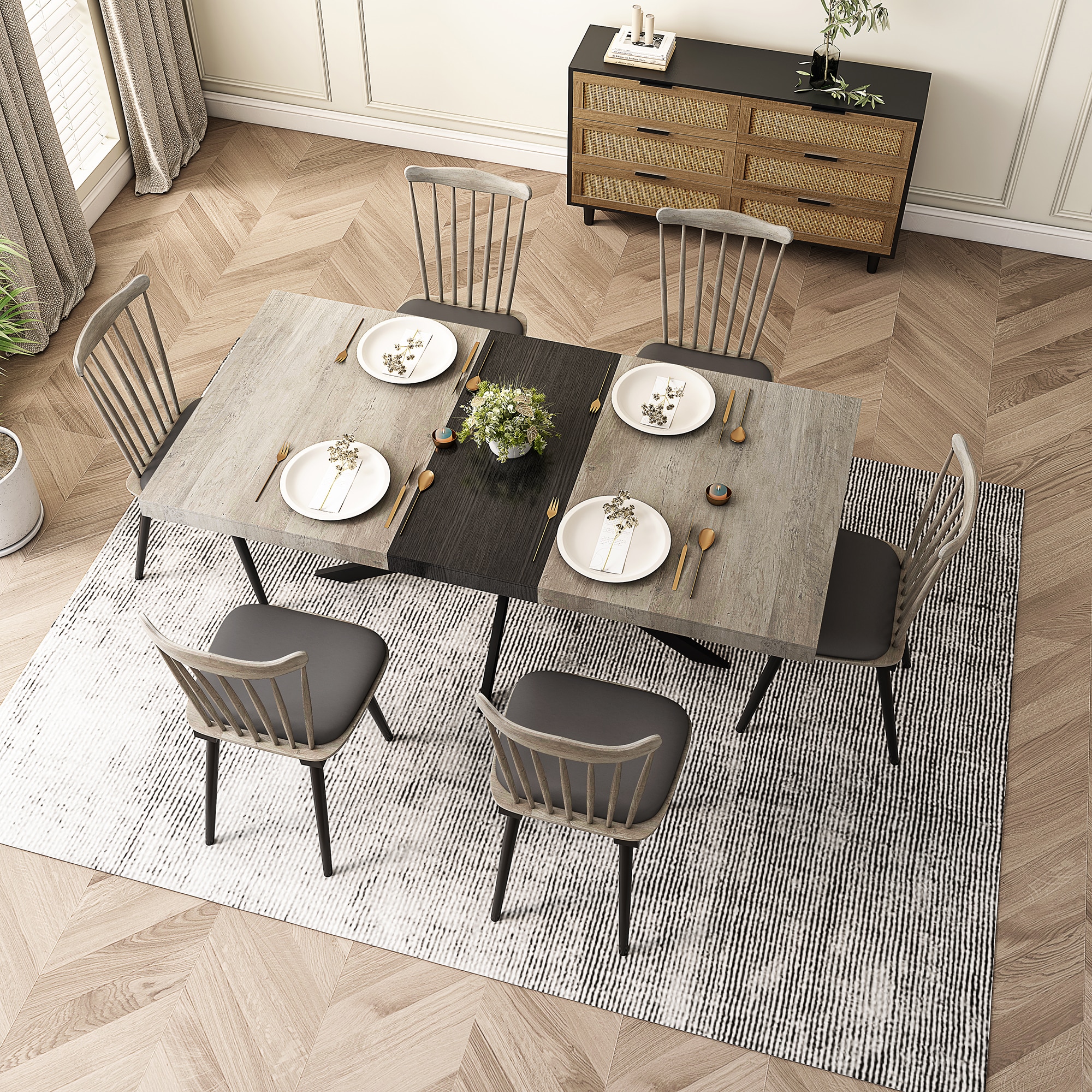 SINOFURN SYB930050GY Dining-Tables - View #4