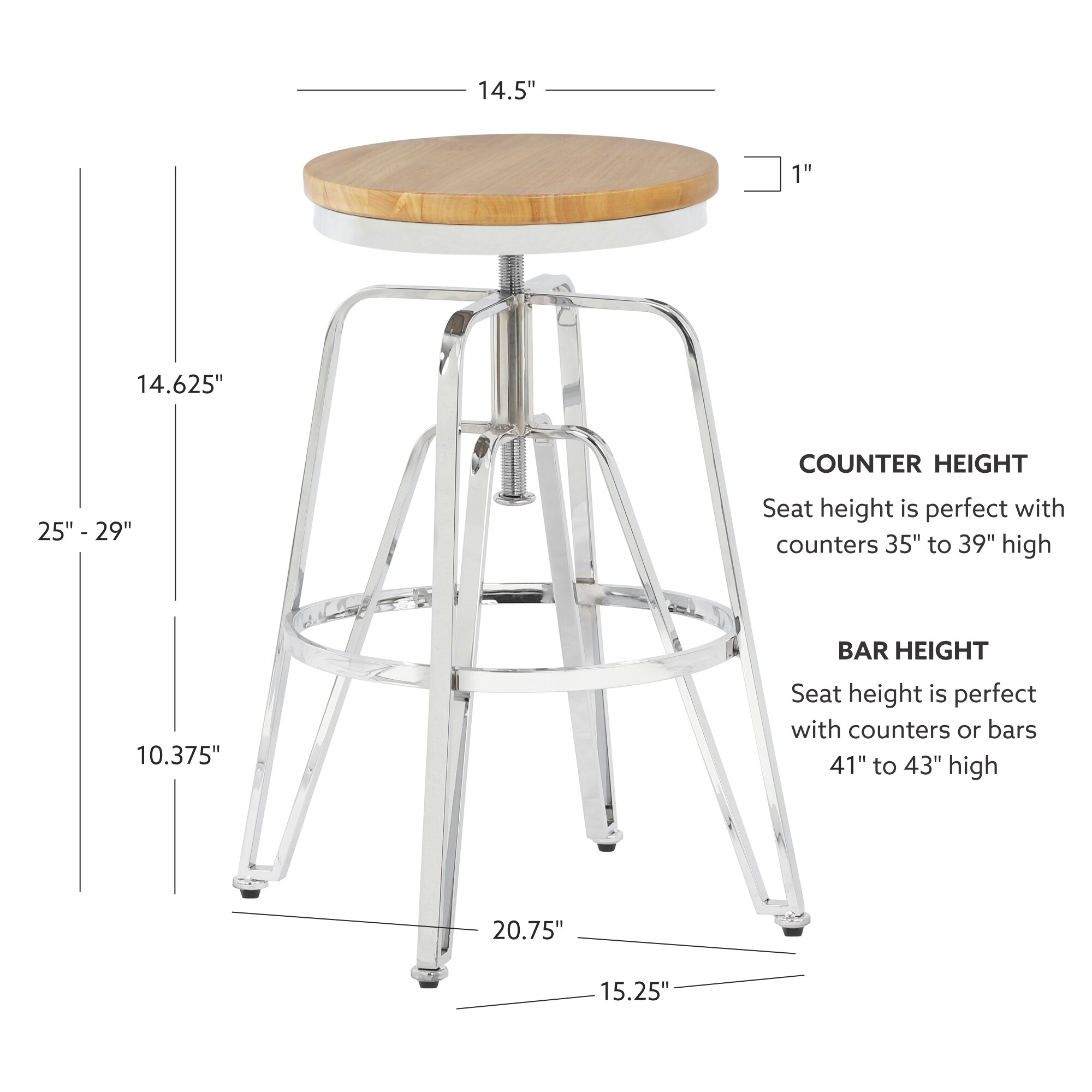 Linon LOWES2192 stools - View #10