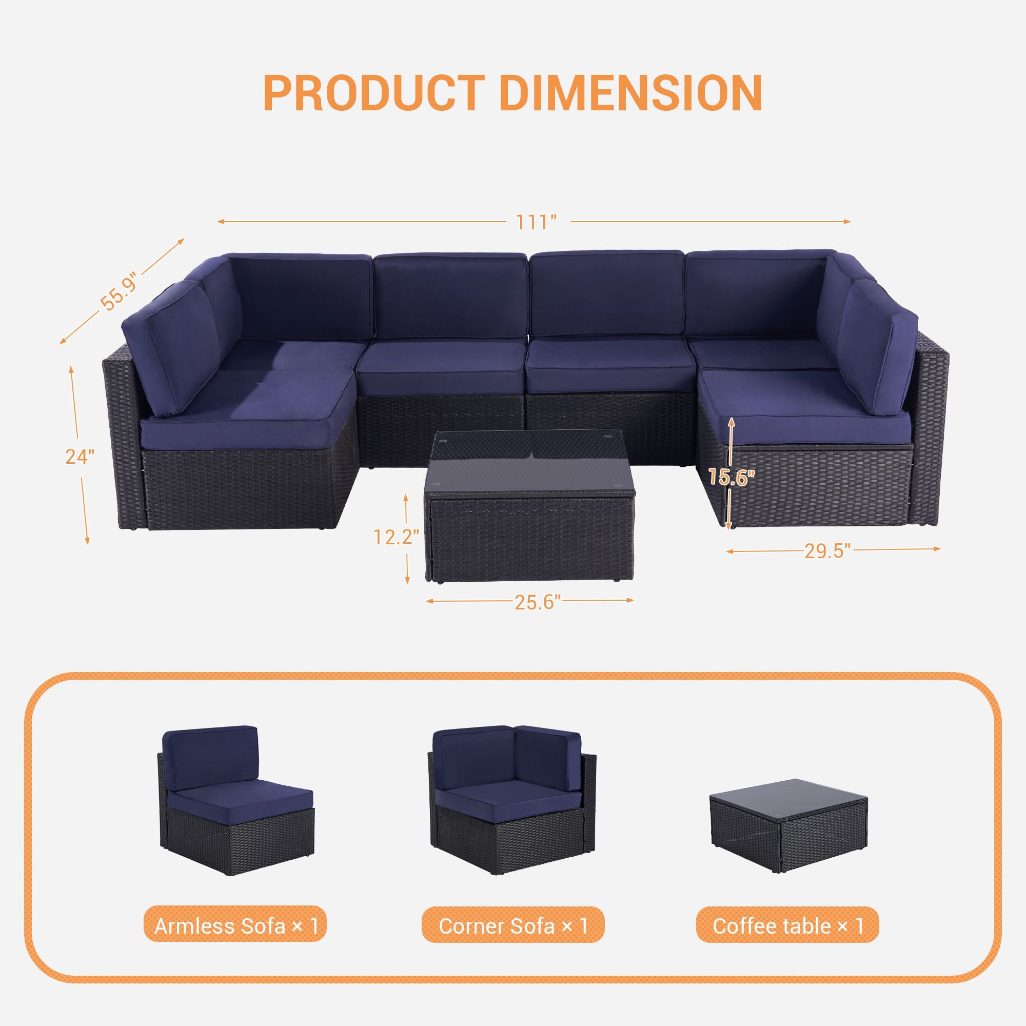 SANSTAR L-WS201NYV1 Patio-Conversation-Sets - View #7