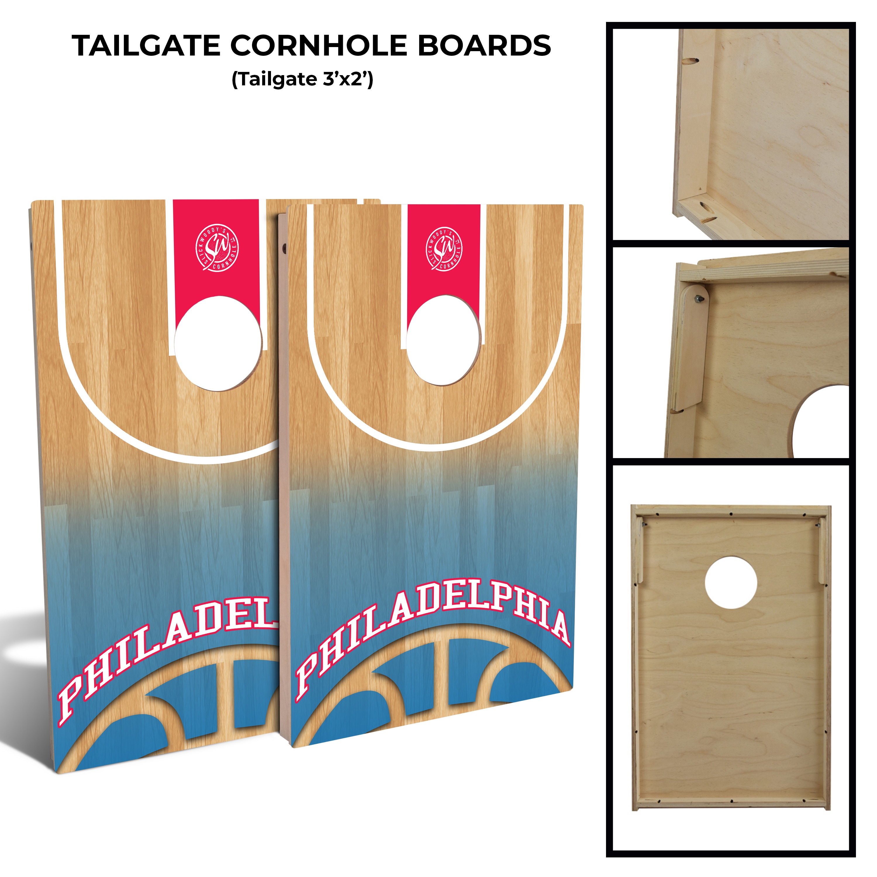 Slick Woody's St Louis Triangle Cornhole Board Set (Includes 8