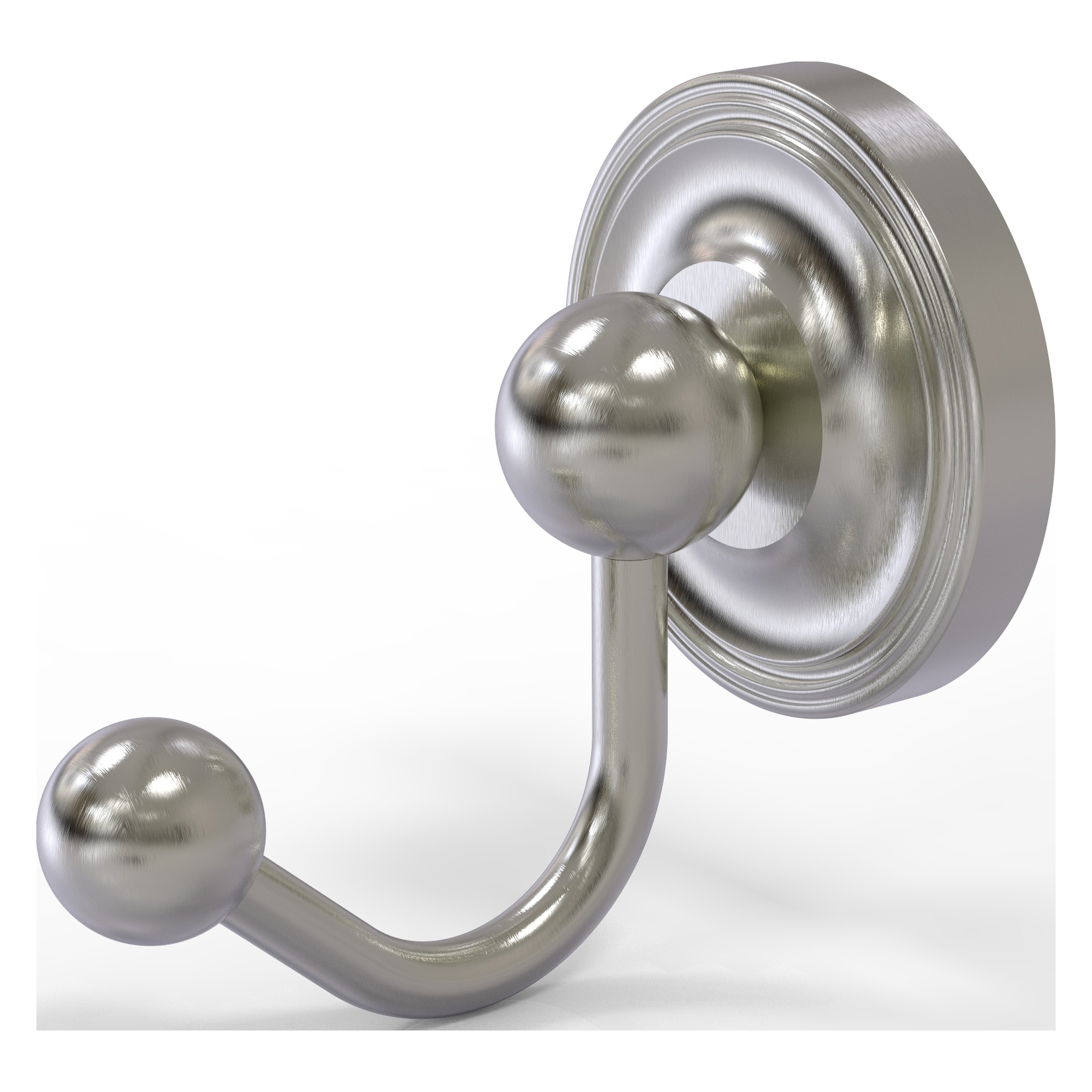 Allied Brass PR-H1-SN Prestige Regal Satin Nickel Single -Hook Wall mount Towel Hook