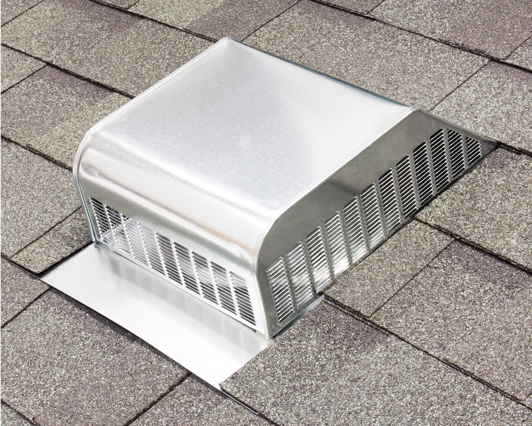 Air Vent Mill Galvanized Steel Slant-Back Roof Louver in the Roof ...