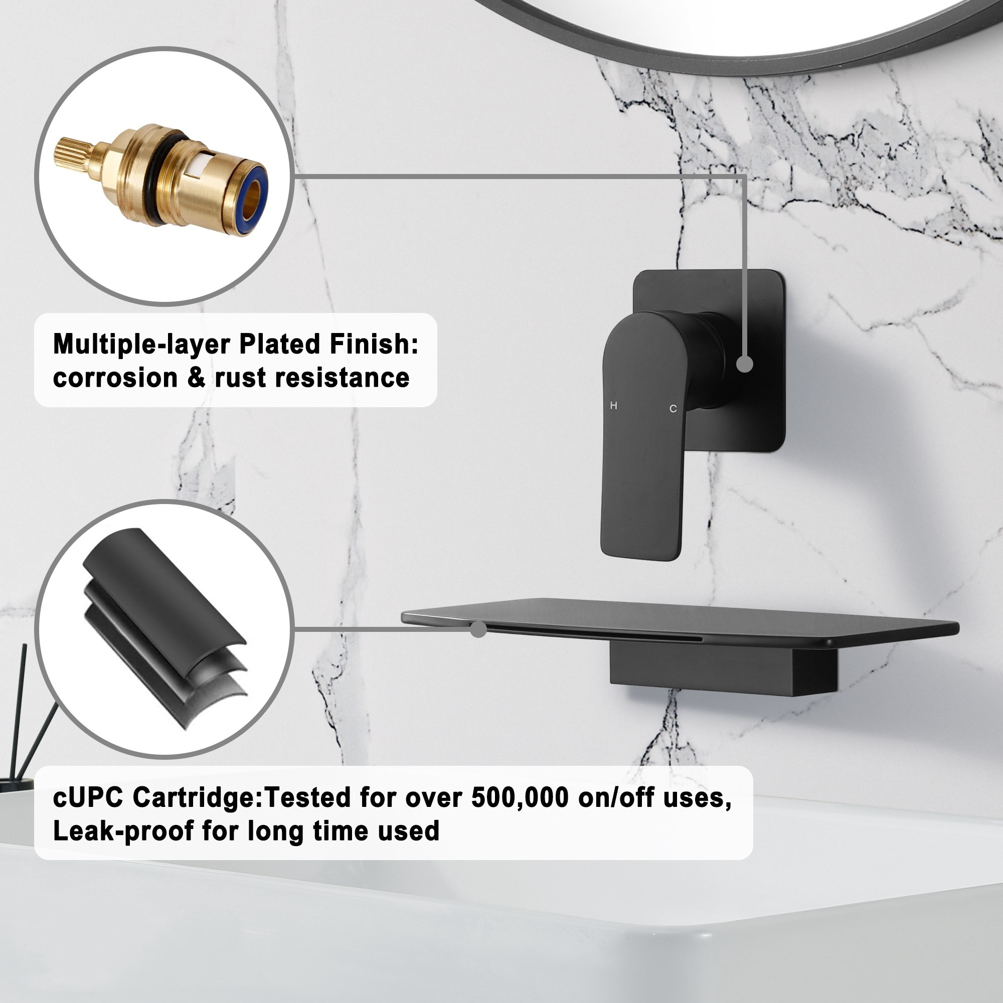 CASAINC KCHS0015-10BG Lavatory-Faucets - View #9