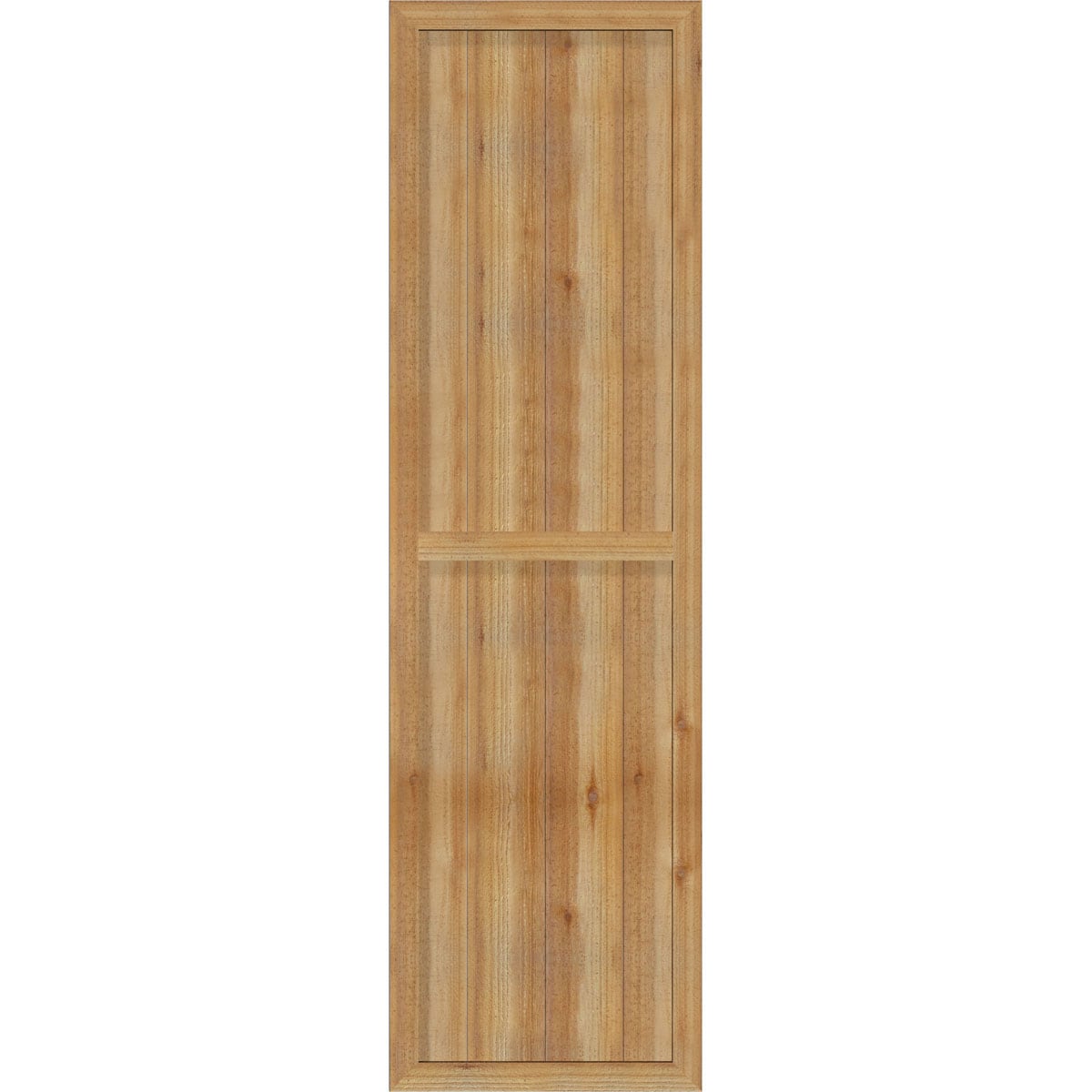 Ekena Millwork RBF06S21X075RWR 21.5-in W x 75-in H Unfinished Paintable/Stainable Board and batten Framed Wood Exterior Shutters ( 2 -Pack )