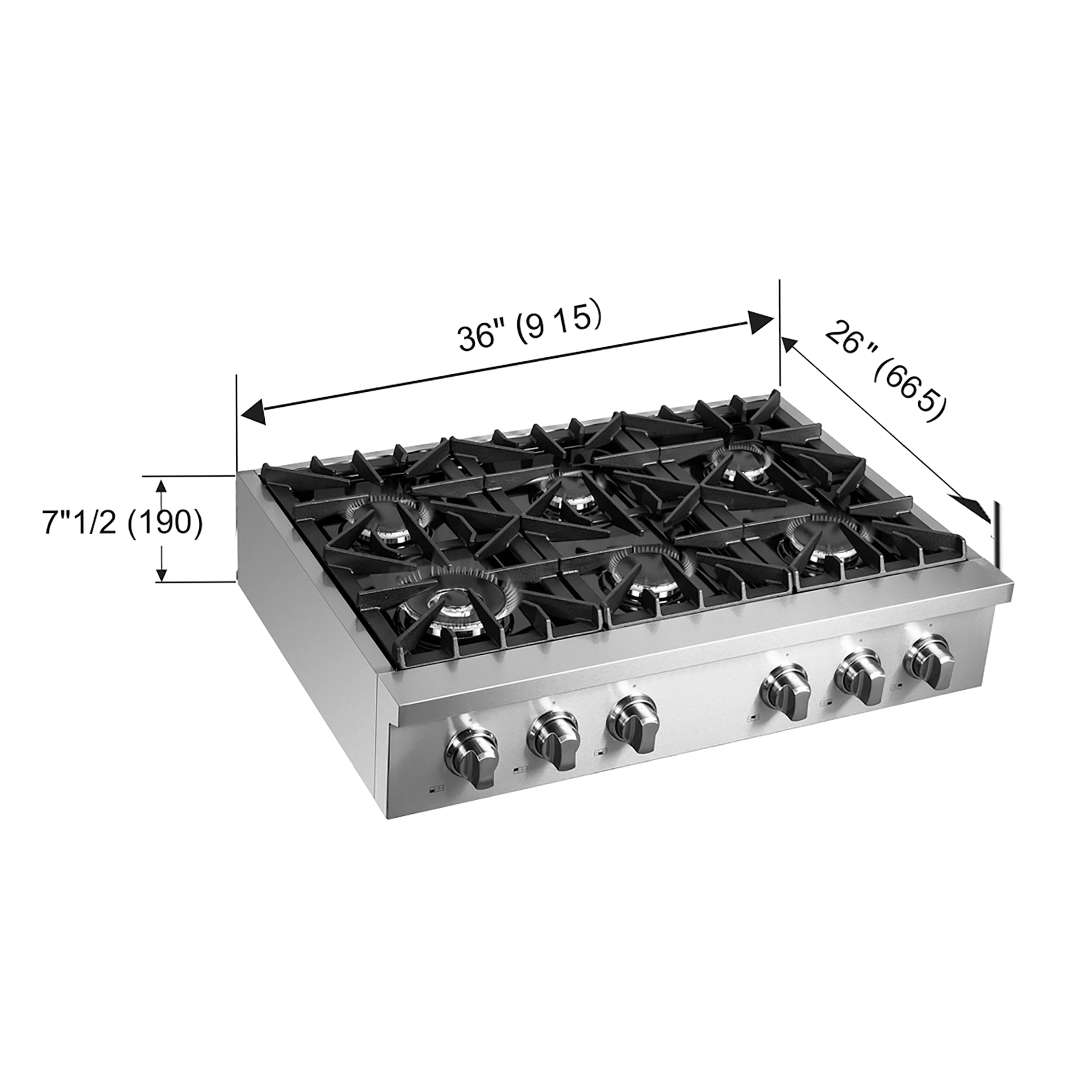 FORNO FCTGS5737-36 Gas-Cktp - View #7